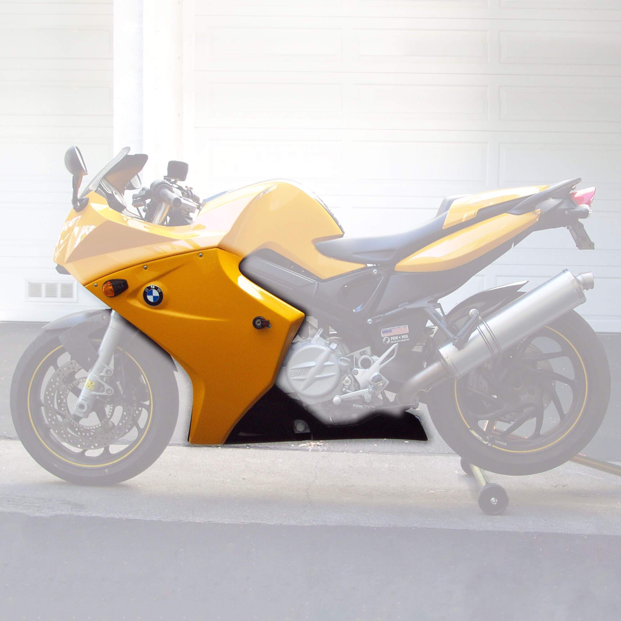 Pyramid Fairing Lowers | Gloss Yellow | BMW F800 ST 2005>2012-245000E-Fairing Lowers-Pyramid Motorcycle Accessories