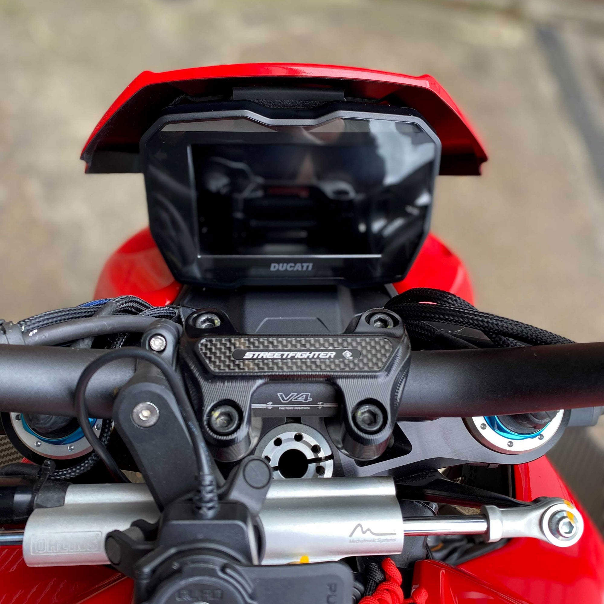 Pyramid Fly Screen | Ducati Red | Ducati Streetfighter V4 SP 2021>2024 -   Pyramid Motorcycle Accessories