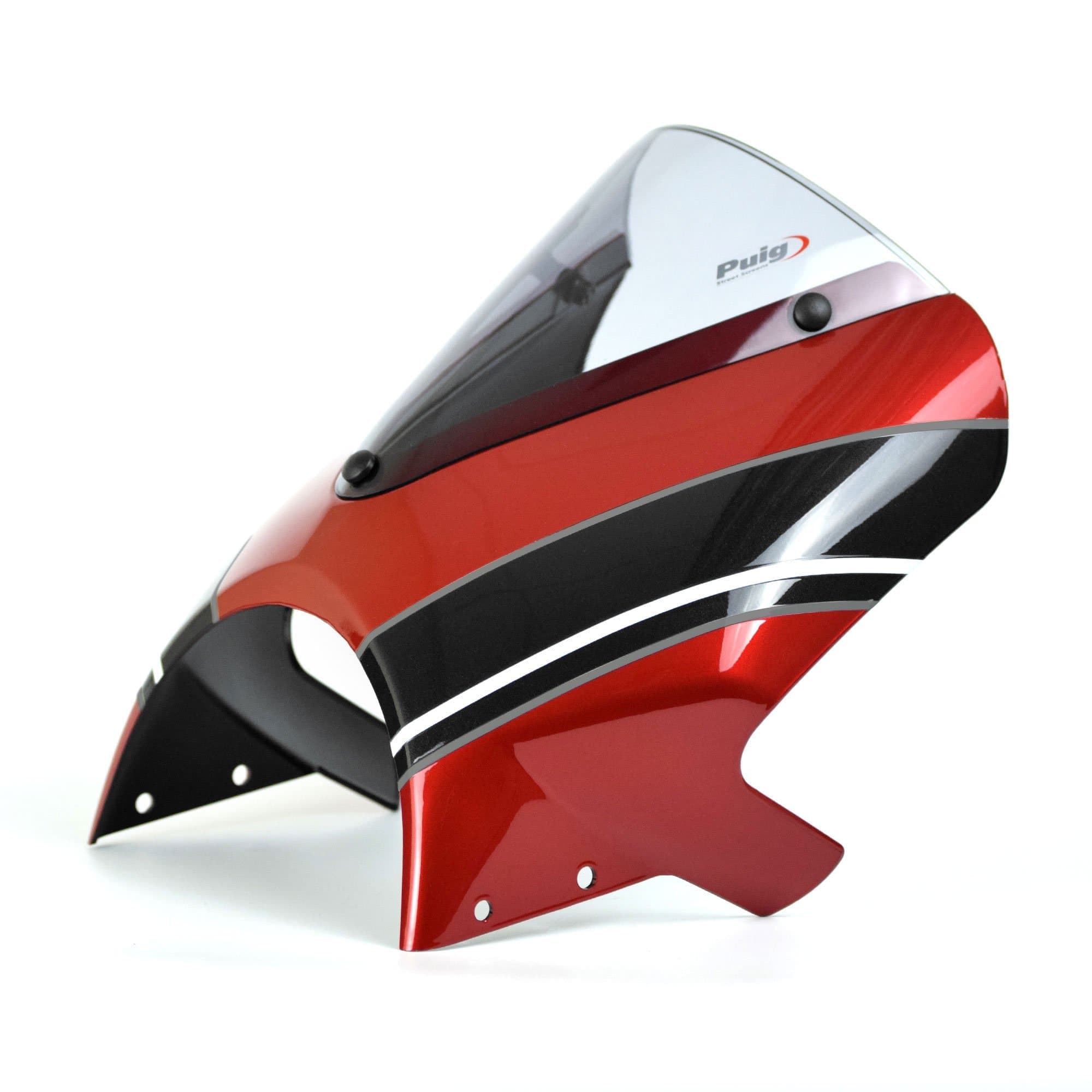 Pyramid Fly Screen | Korosi Red & Storm Grey | Triumph Speed Twin 1200 2019>Current-26000R-Screens-Pyramid Motorcycle Accessories