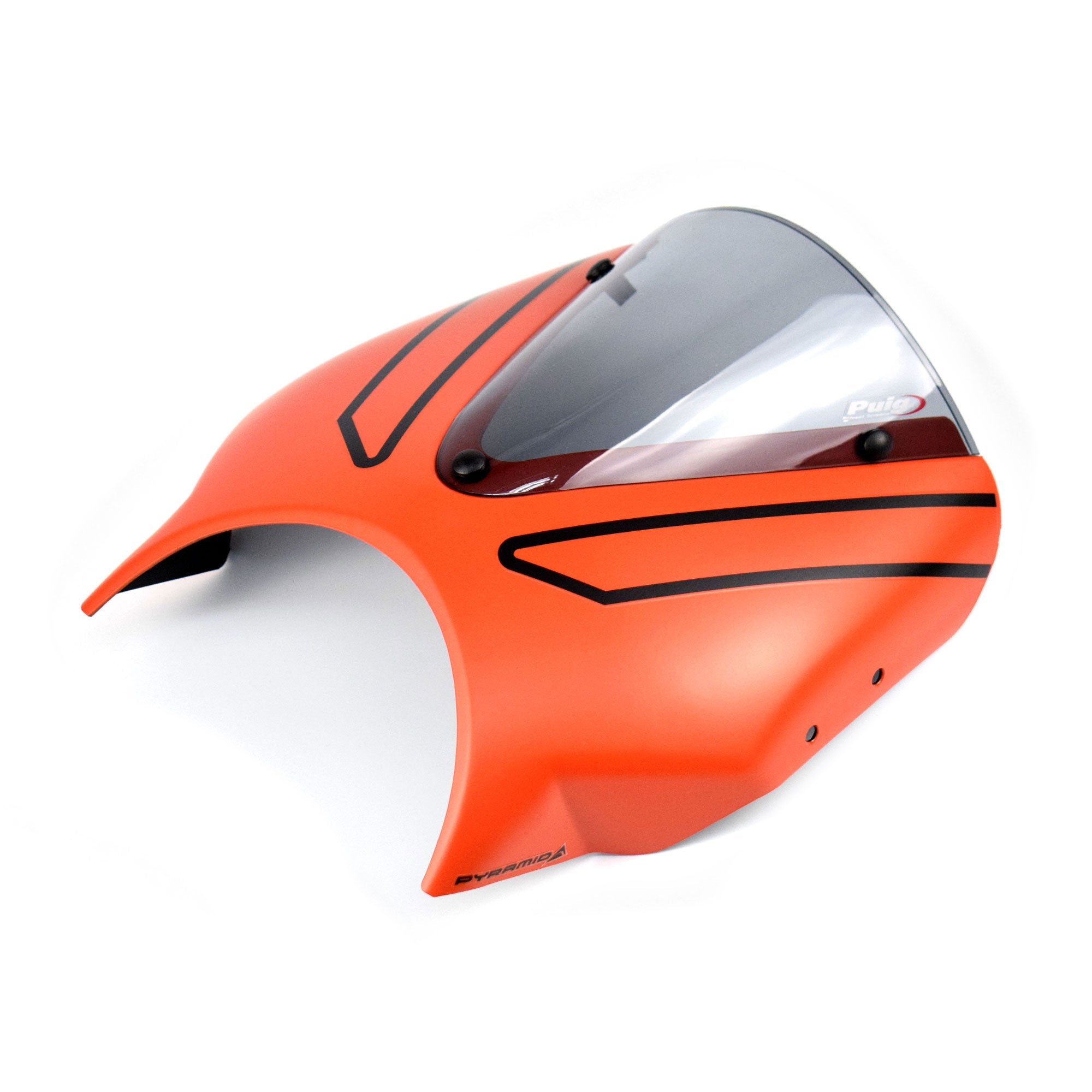 Pyramid Fly Screen | Matt Baja Orange | Triumph Trident 660 2022>Current-26660P-Screens-Pyramid Motorcycle Accessories