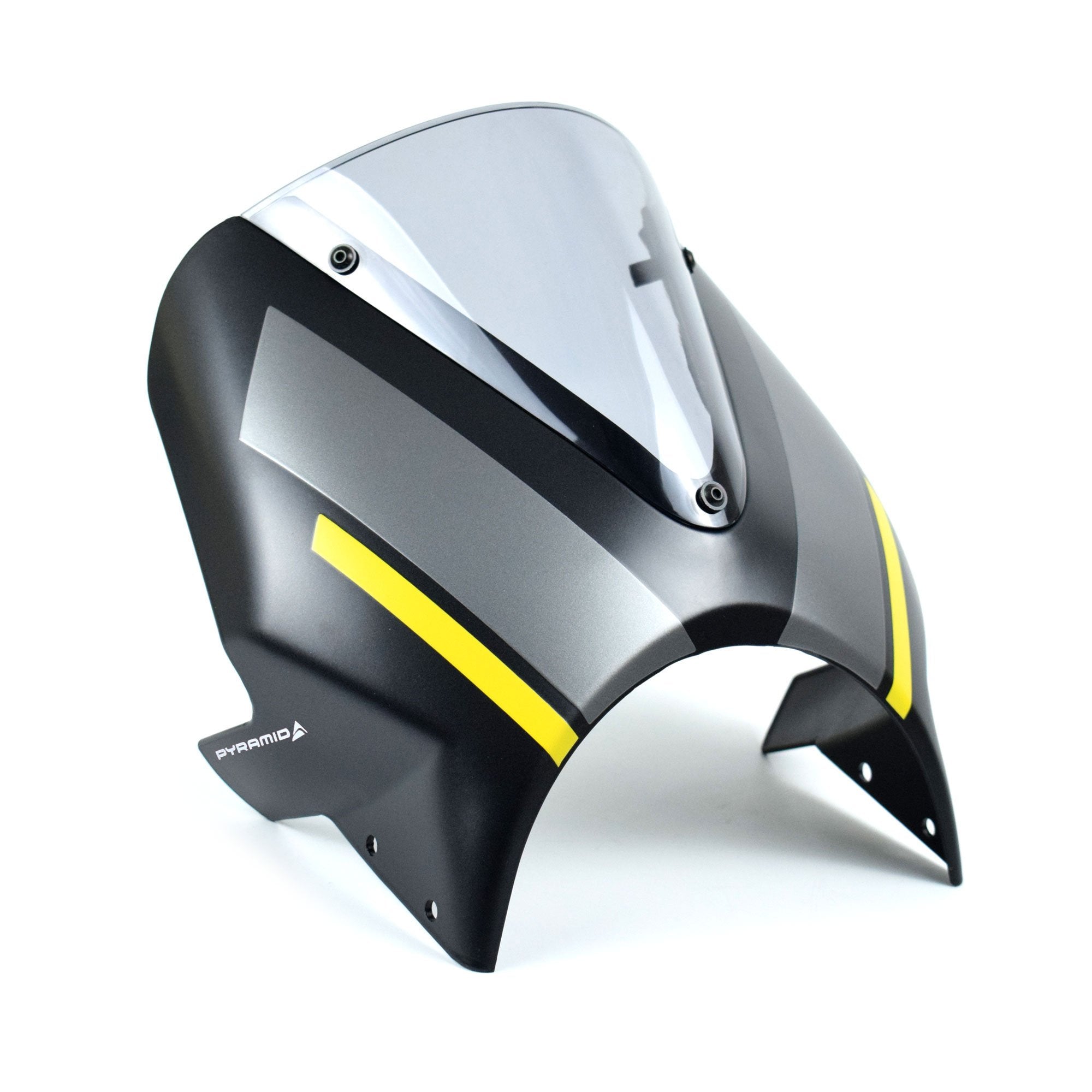 Pyramid Fly Screen | Matt Storm Grey scheme | Triumph Speed Twin 1200 2019>2024-Screens-Pyramid Motorcycle Accessories