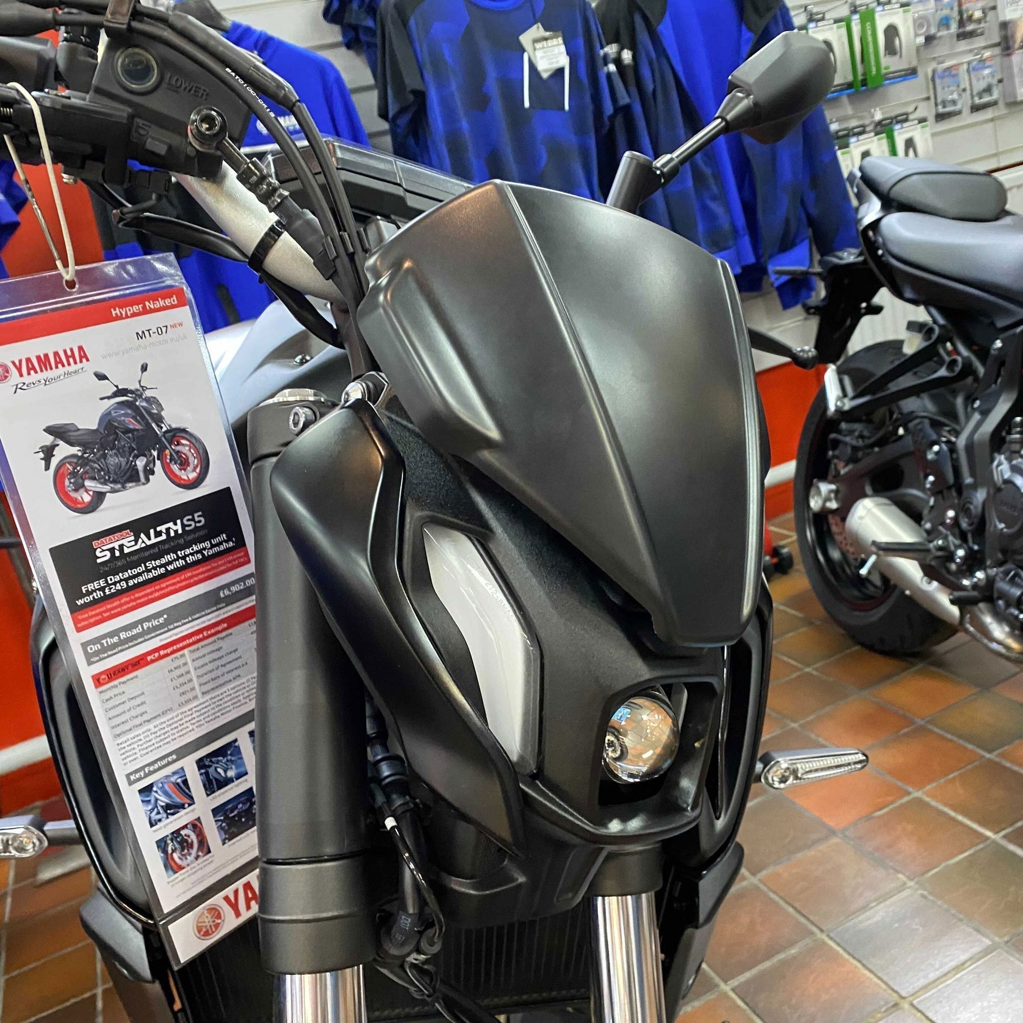 Pyramid Fly Screen | Matte Black | Yamaha MT-07 2021>2024 -   Pyramid Motorcycle Accessories