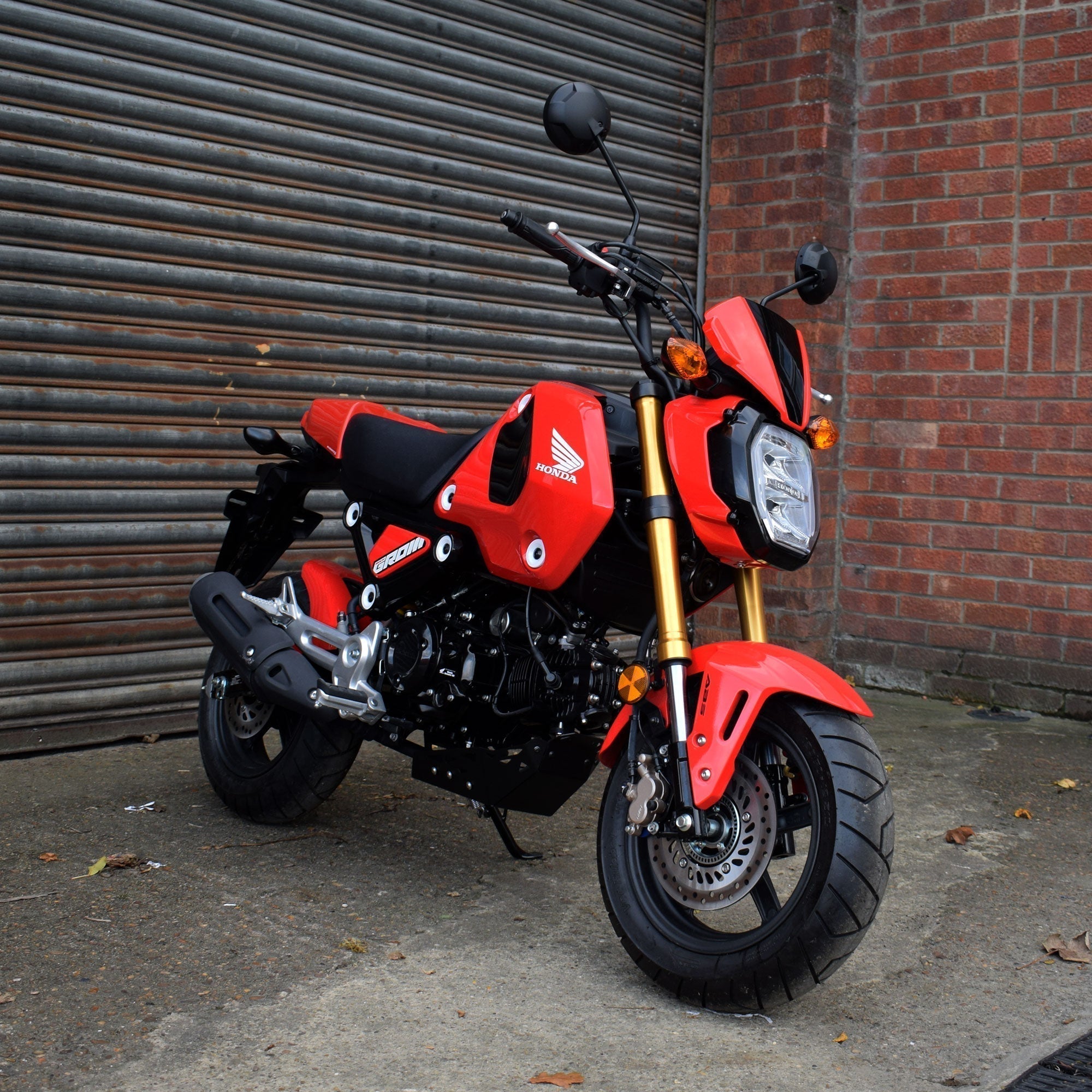 Pyramid Fly Screen | Queen Bee Yellow & Gloss Black | Honda MSX 125 2021>Current -  Shop name