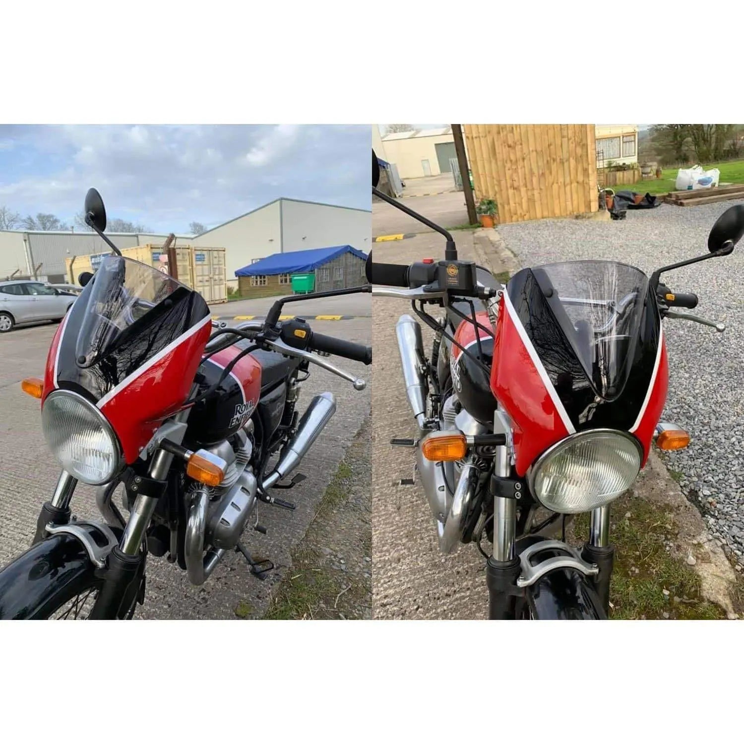Pyramid Fly Screen | Unpainted | Royal Enfield Interceptor 650 2018>Current -  Shop name
