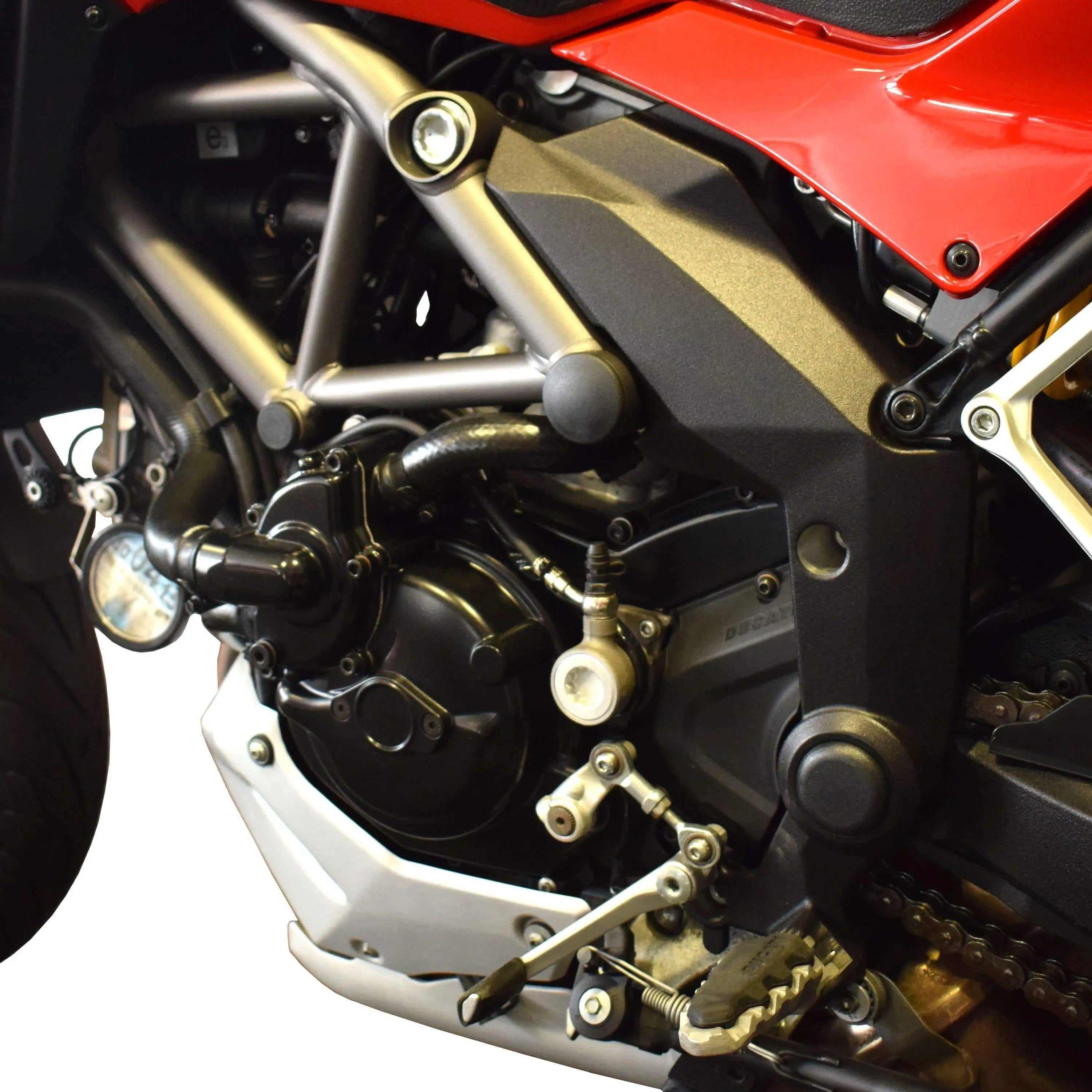 Pyramid Frame End Caps | Matte Black | Ducati Multistrada 1200/S 2010>2014 -  Shop name