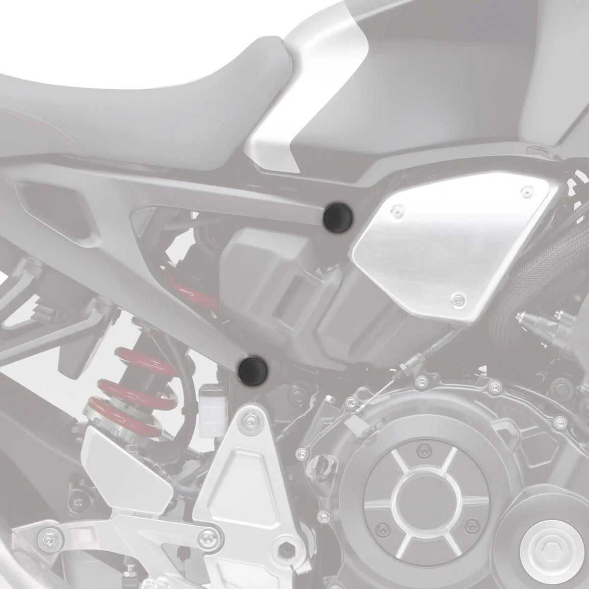 Cb Pyramid Caps Pyramid Frame End Caps | Matte Black | Honda CB 1000 R 2018>Current