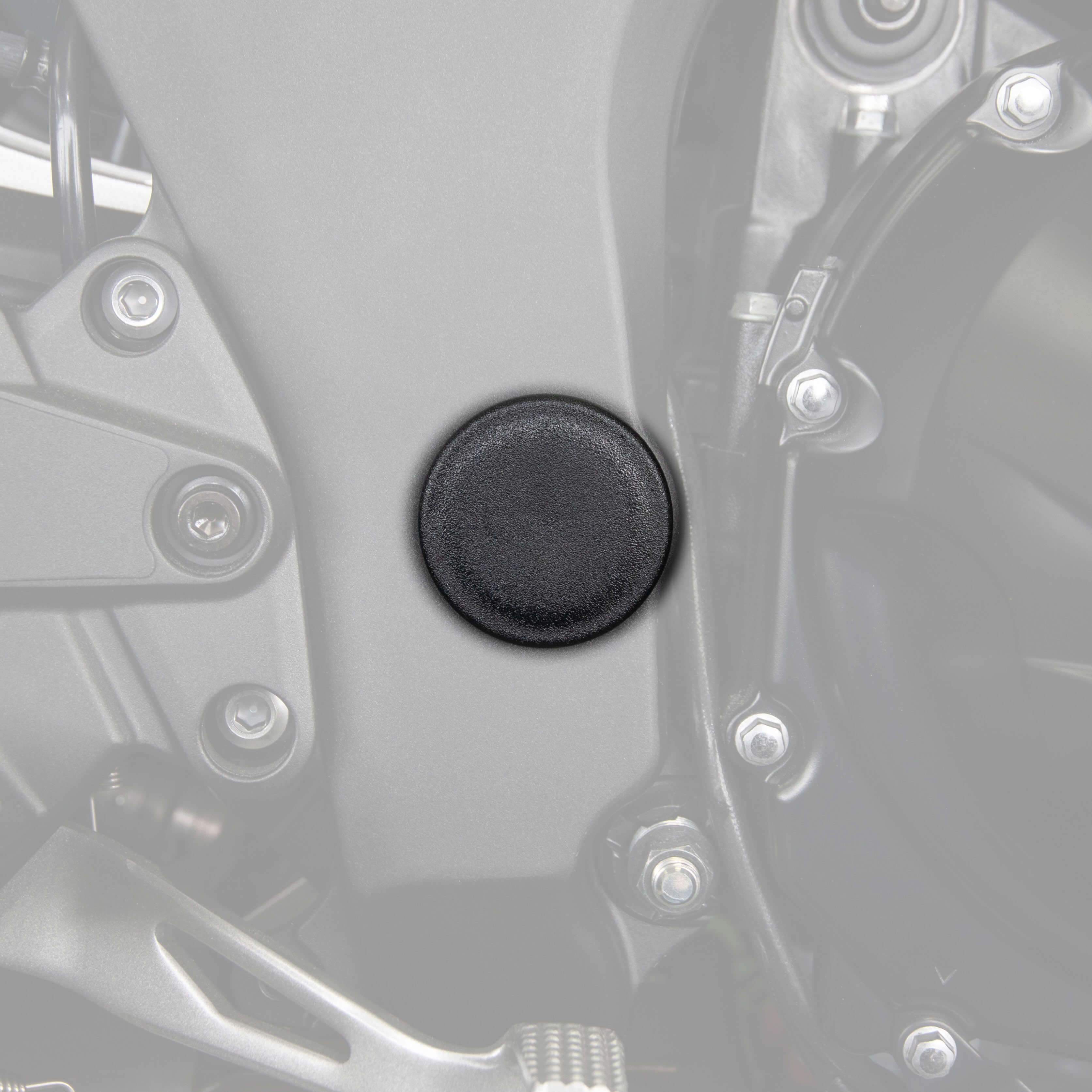 Pyramid Frame End Caps | Matte Black | Kawasaki Versys 1000 2012>Current-089304-Frame End Caps-Pyramid Motorcycle Accessories
