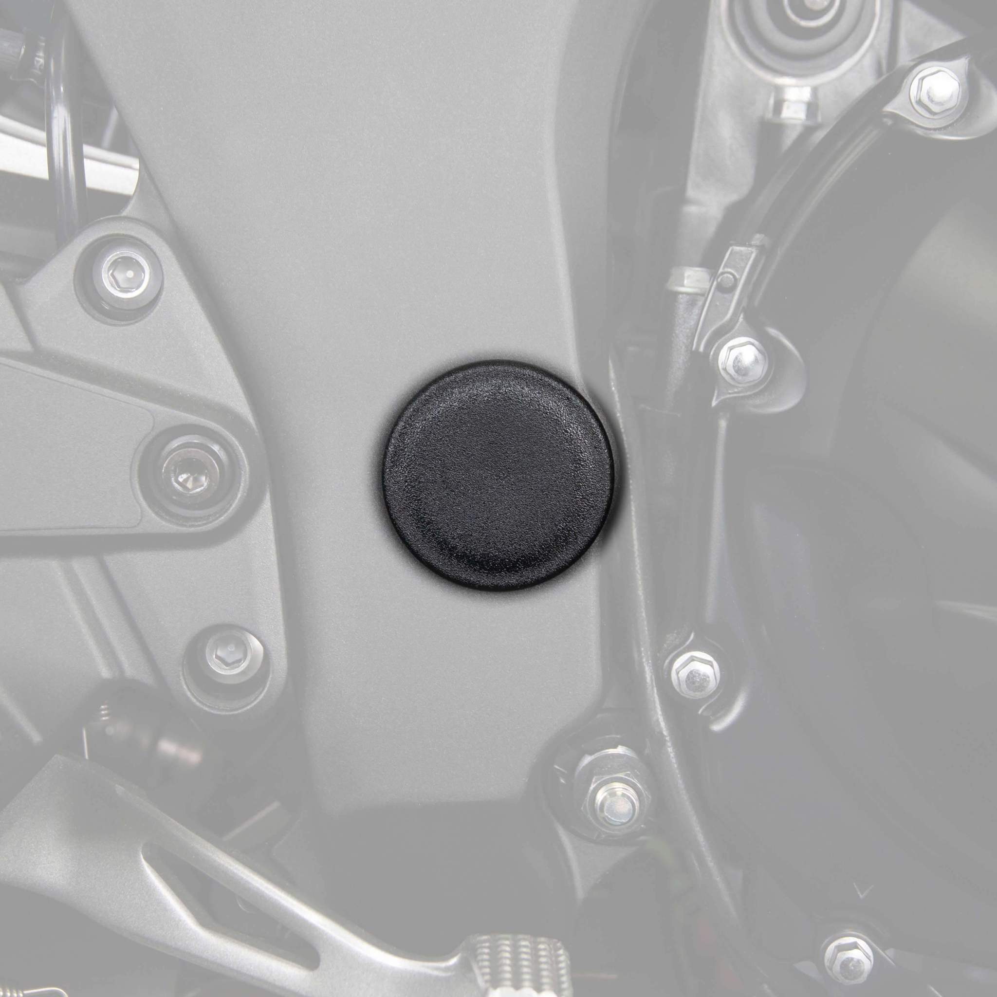 Pyramid Frame End Caps | Matte Black | Kawasaki Z 1000 SX 2011>Current-089304-Frame End Caps-Pyramid Motorcycle Accessories