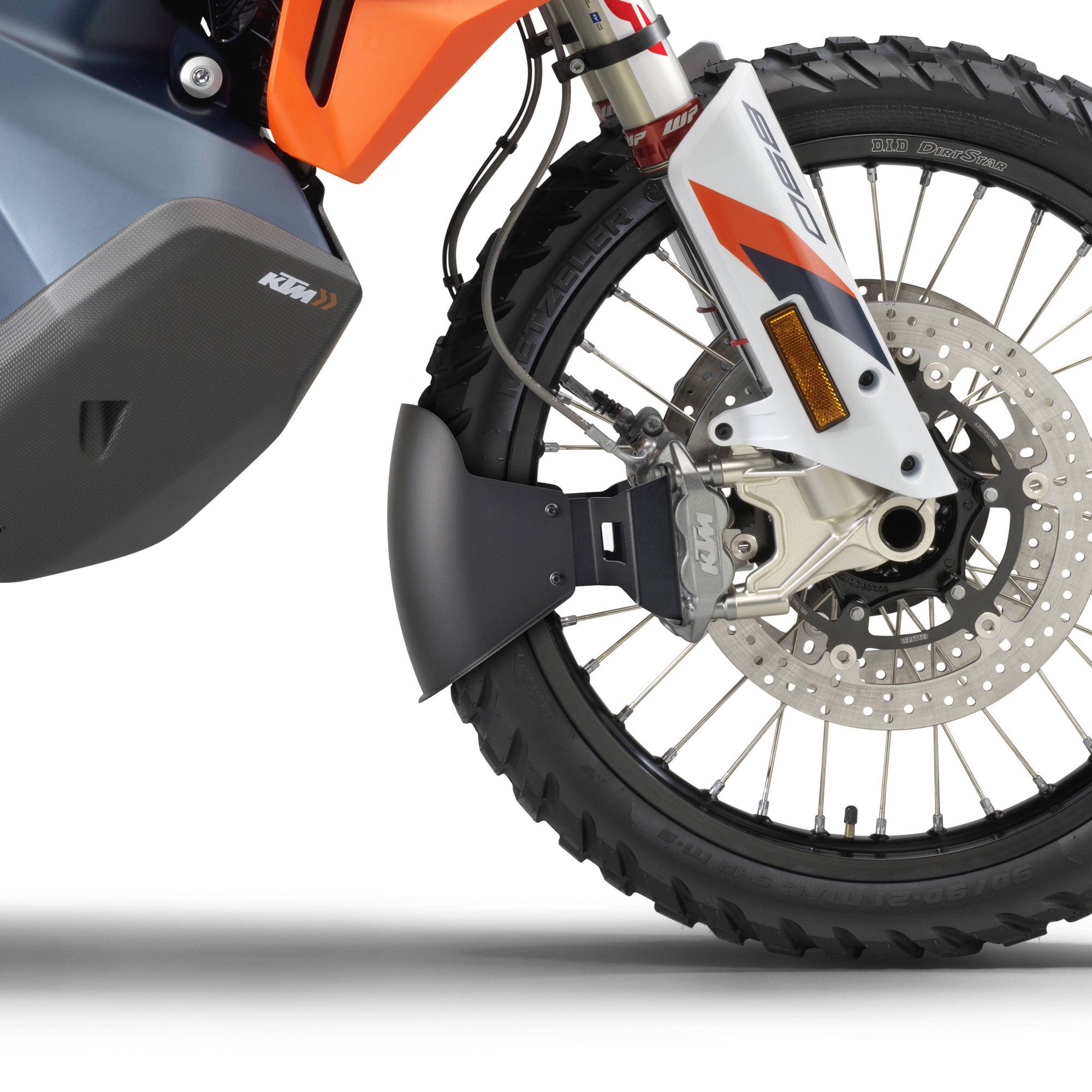 Pyramid Front Mudguard | Matte Black | KTM 890 Adventure R 2021>Current-059393-Front Guards-Pyramid Motorcycle Accessories
