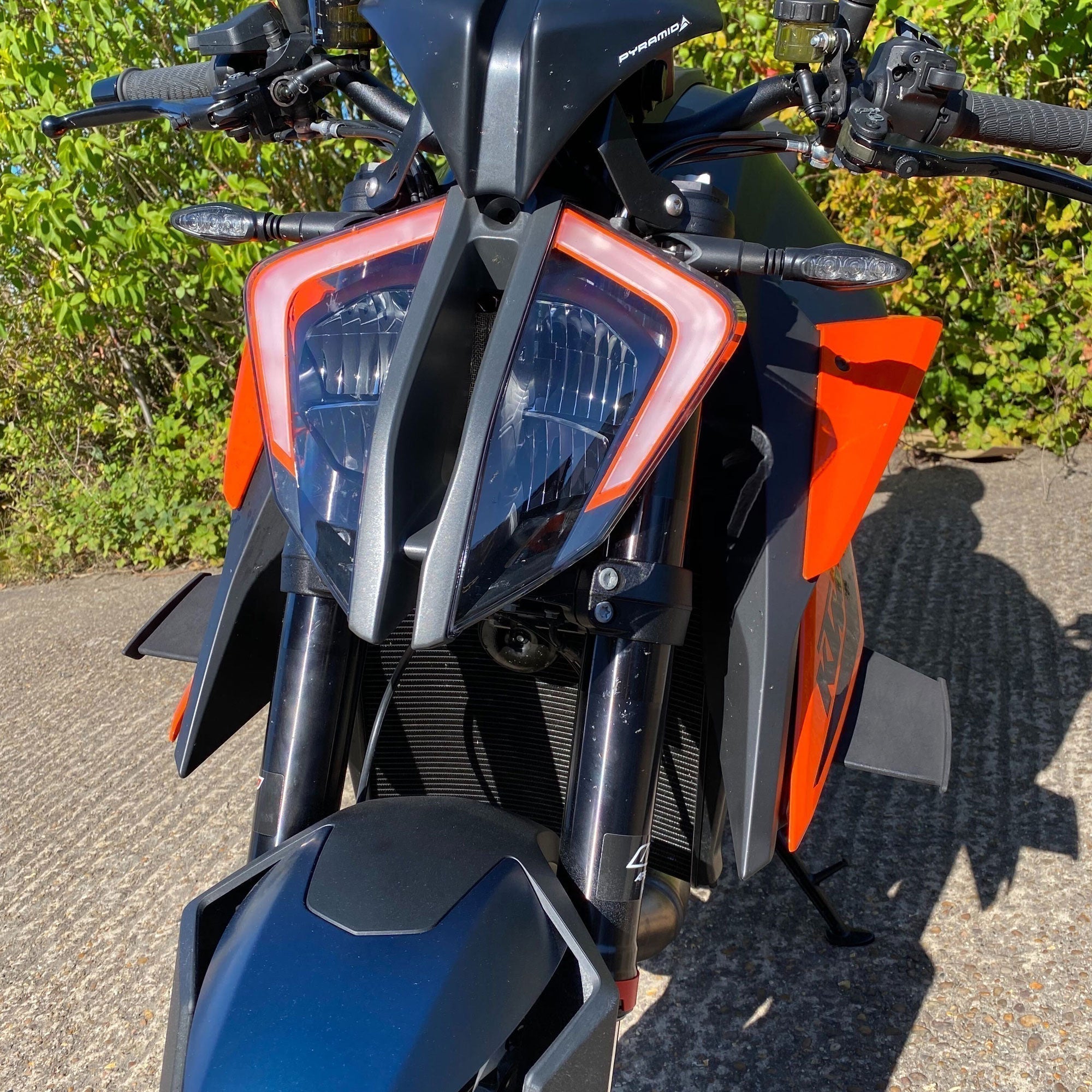 Pyramid GP Wings | Satin Black | KTM 1290 Super Duke R Evo 2022>Current-Side Spoilers-Pyramid Motorcycle Accessories
