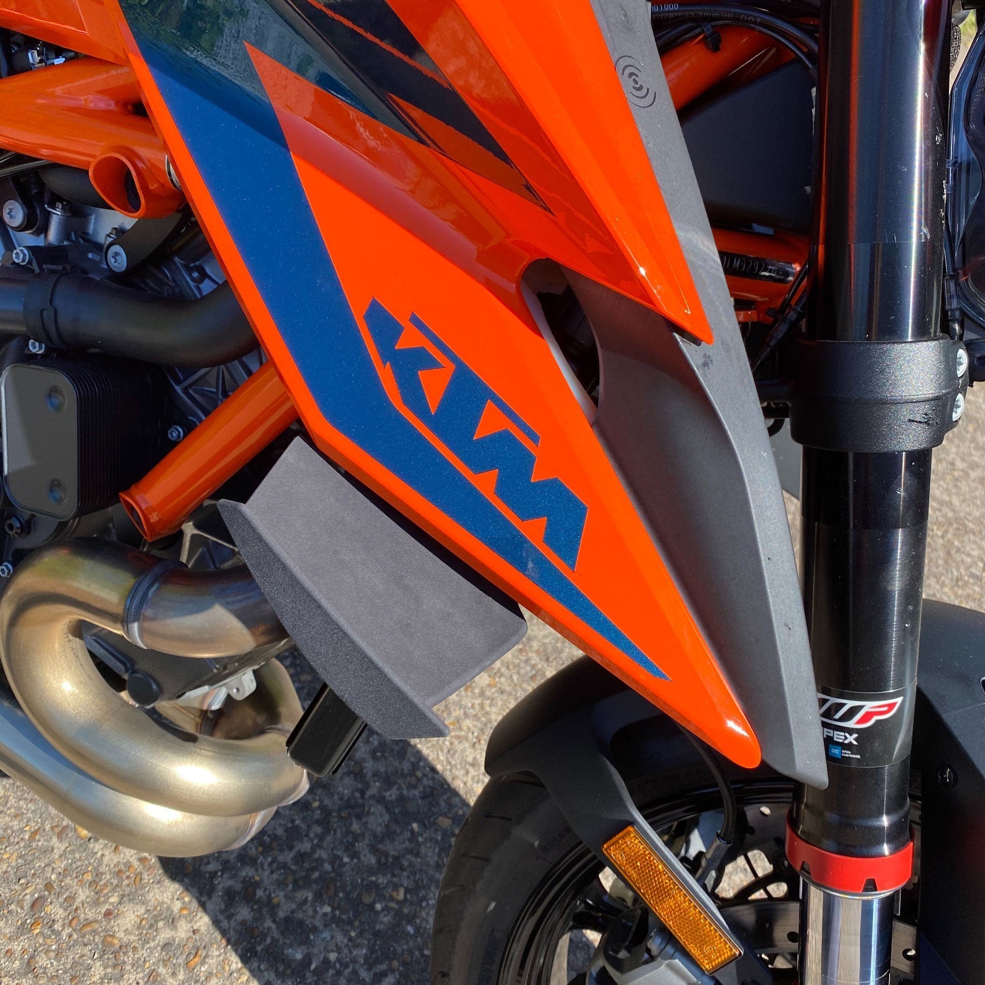 Pyramid GP Wings | Satin Black | KTM 1290 Super Duke R Evo 2022>Current-Side Spoilers-Pyramid Motorcycle Accessories