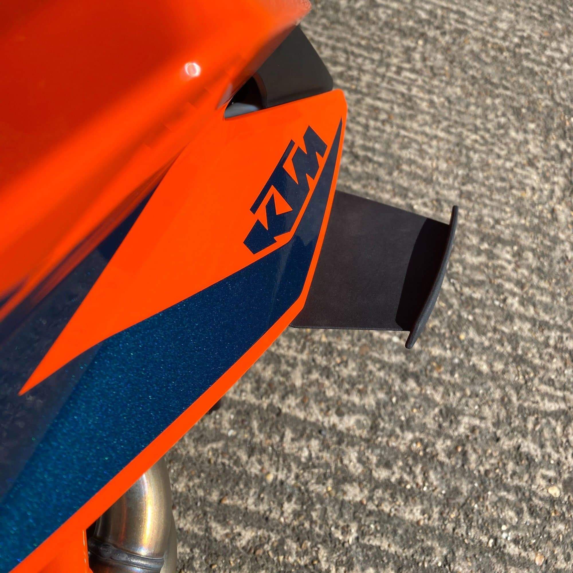 Pyramid GP Wings | Satin Black | KTM 1290 Superduke R 2020>Current-31900M-Side Spoilers-Pyramid Motorcycle Accessories