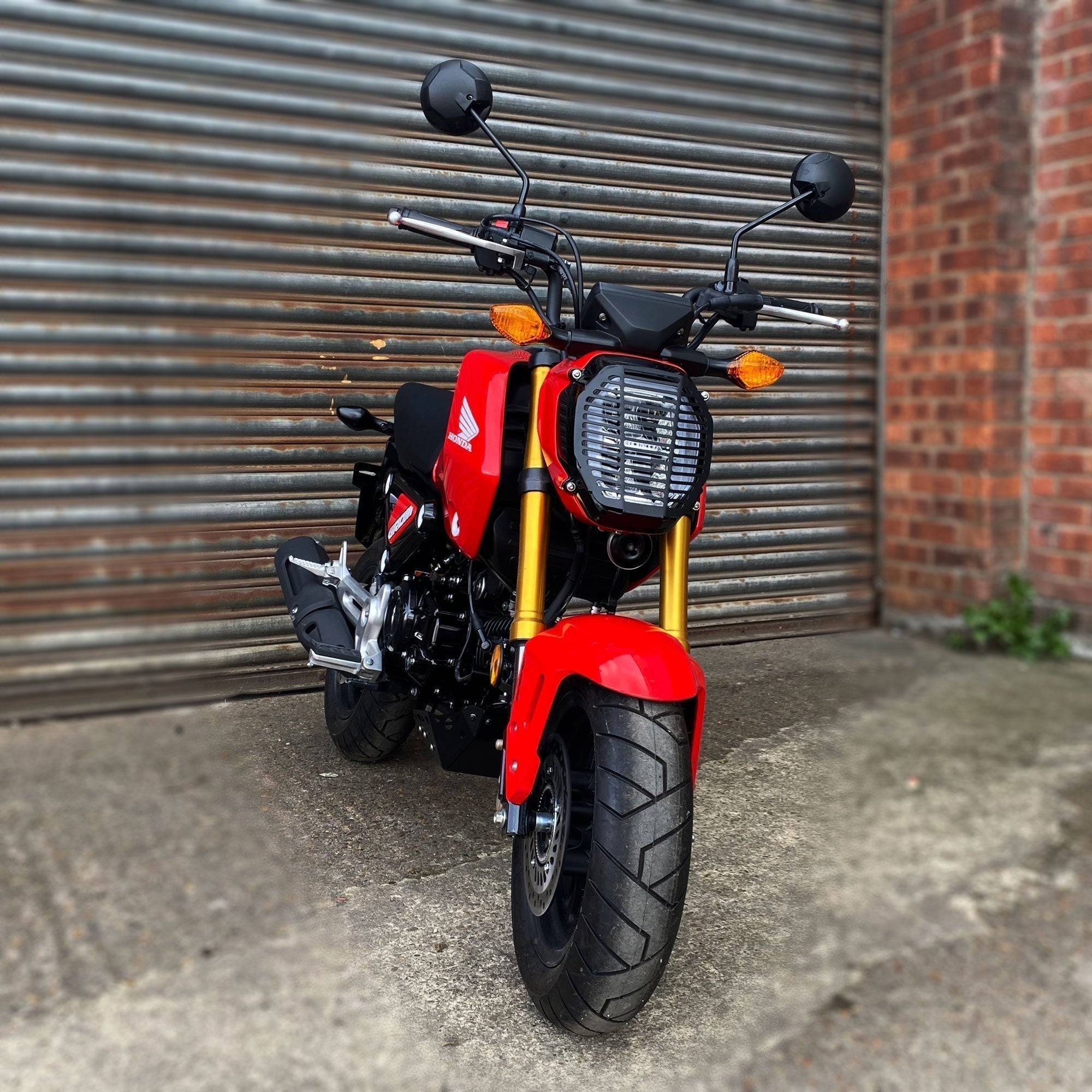 Pyramid Headlight Guard | Matte Black | Honda MSX 125 2021>2024 -  Shop name
