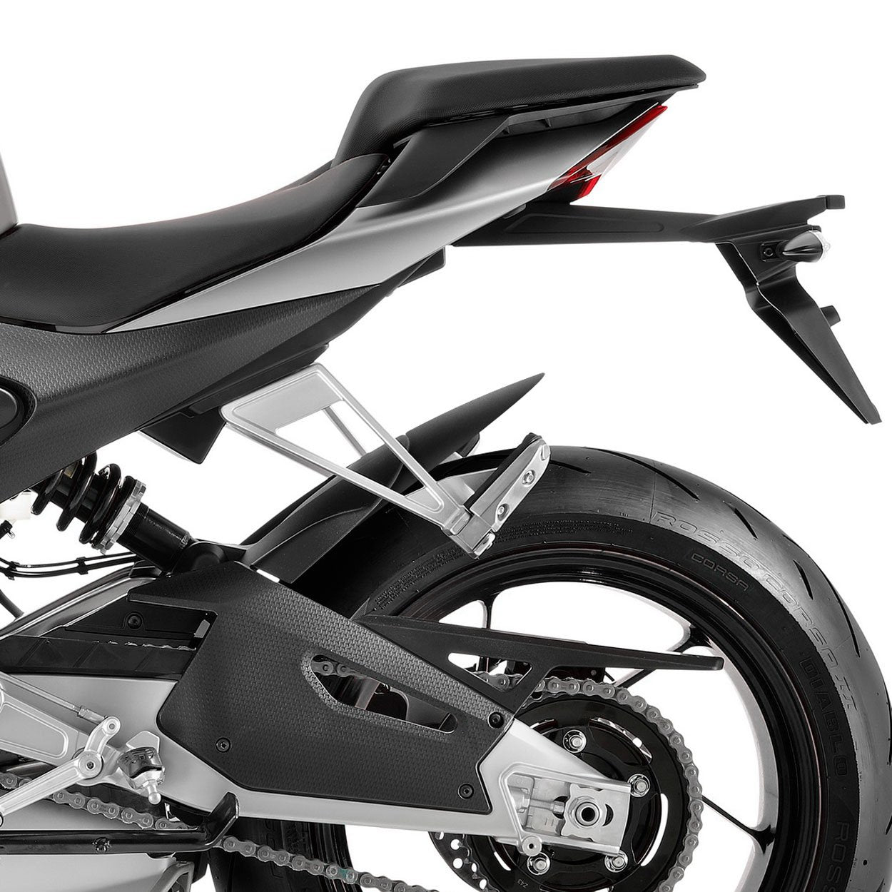 Pyramid Hugger Extension | Matte Black | Aprilia Tuono V4 Factory 2021>Current -   Pyramid Motorcycle Accessories