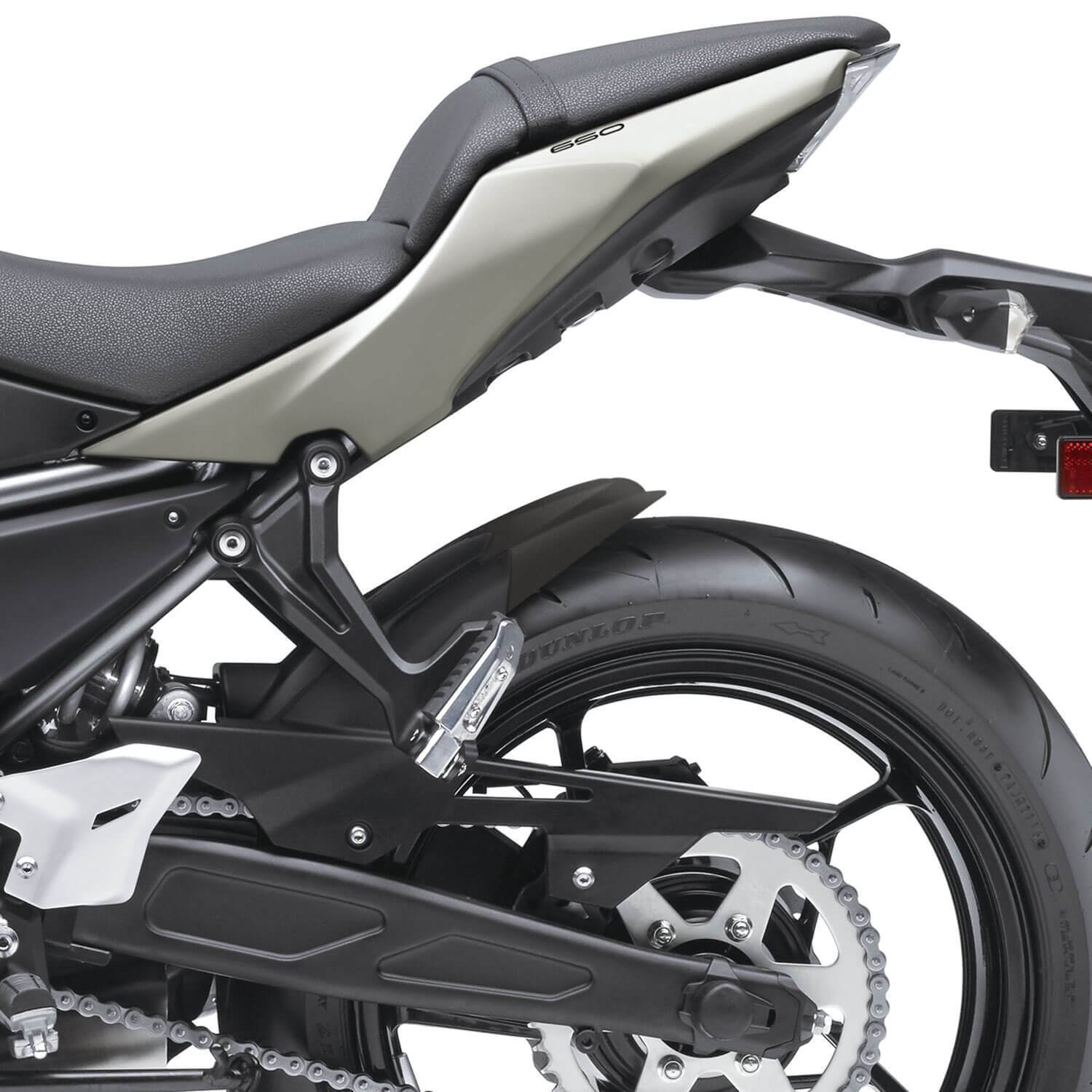 Pyramid Hugger Extension | Matte Black | Kawasaki Z 650 RS 2021>Current-073877-Hugger Extensions-Pyramid Motorcycle Accessories