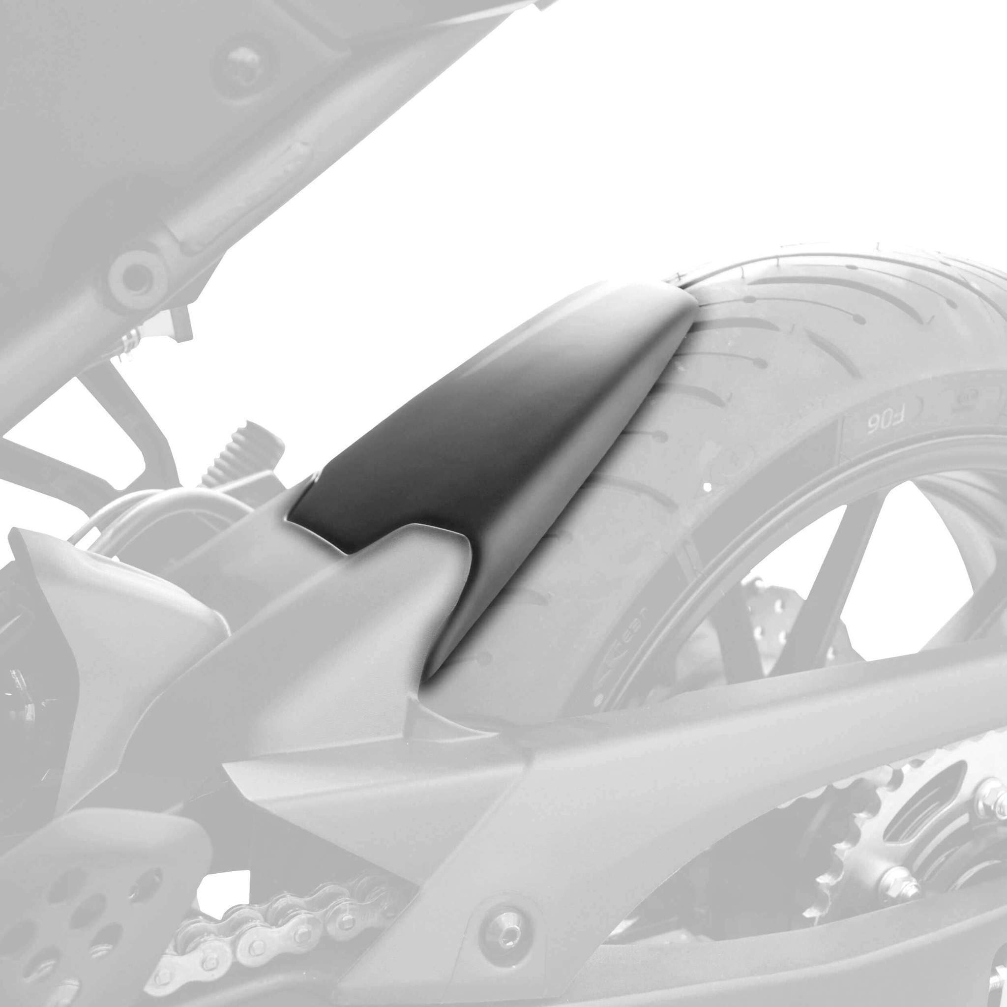 Pyramid Hugger Extension | Matte Black | Yamaha Tracer 7 2021>2024 -  Shop name