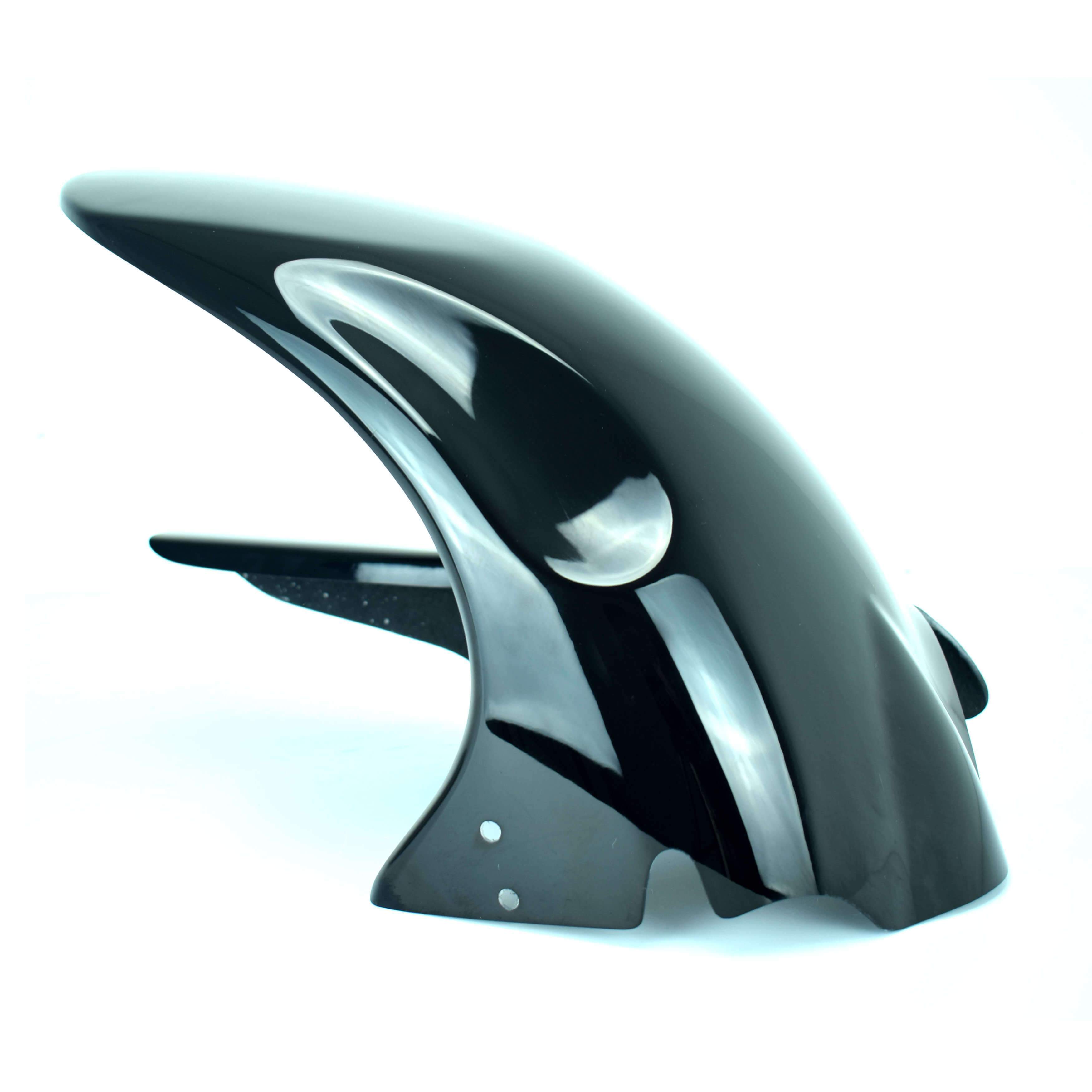 Pyramid Hugger | Gloss Black (184mm Chainguard) | Suzuki SV 1000 S 2003>2007-Huggers-Pyramid Motorcycle Accessories