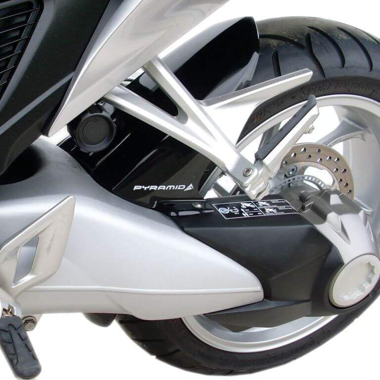 Pyramid Hugger | Gloss Black | Honda VFR 1200 X Crosstourer 2012>Current-071971B-Huggers-Pyramid Motorcycle Accessories
