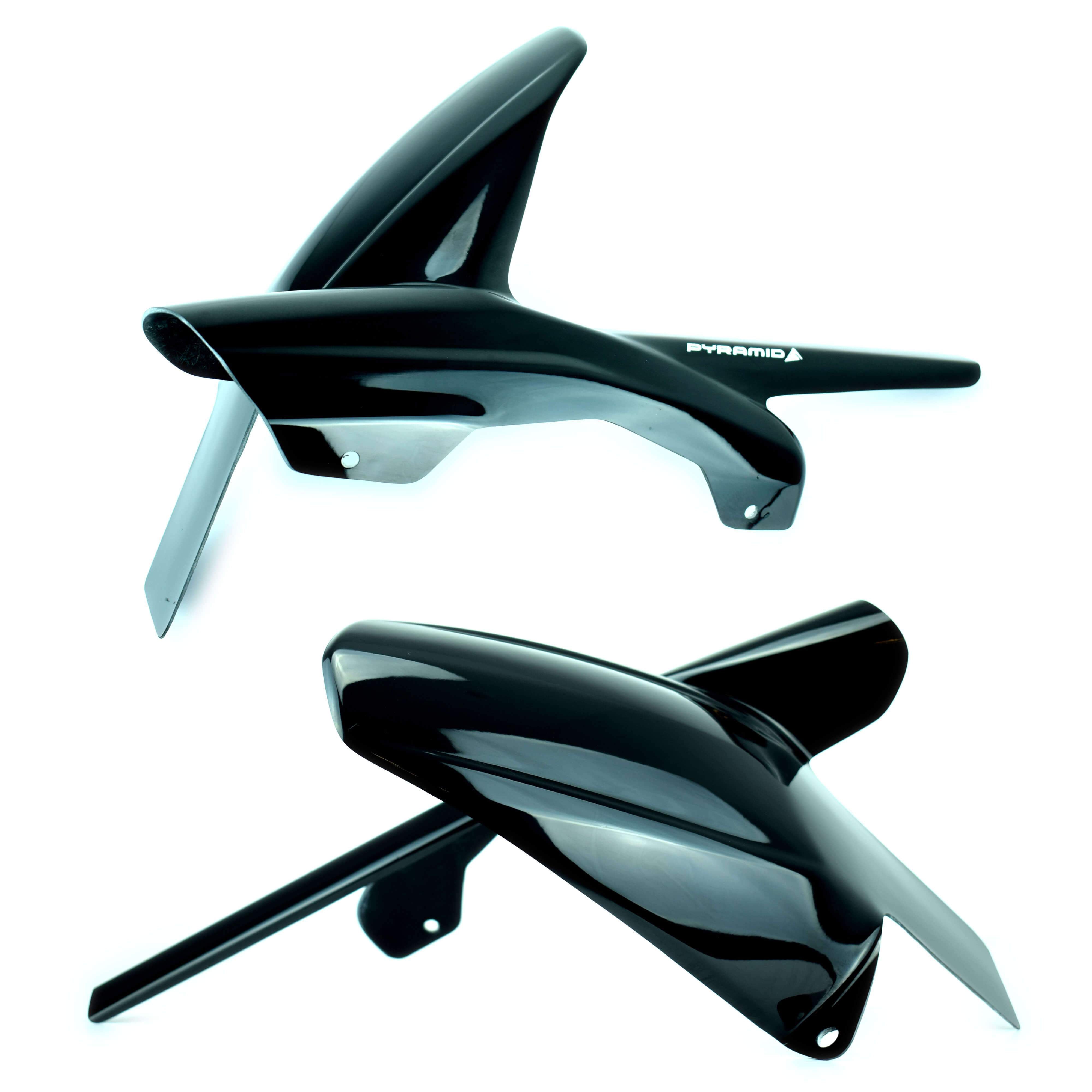 Pyramid Hugger | Gloss Black | Kawasaki Ninja 300 2008>2013-Huggers-Pyramid Motorcycle Accessories