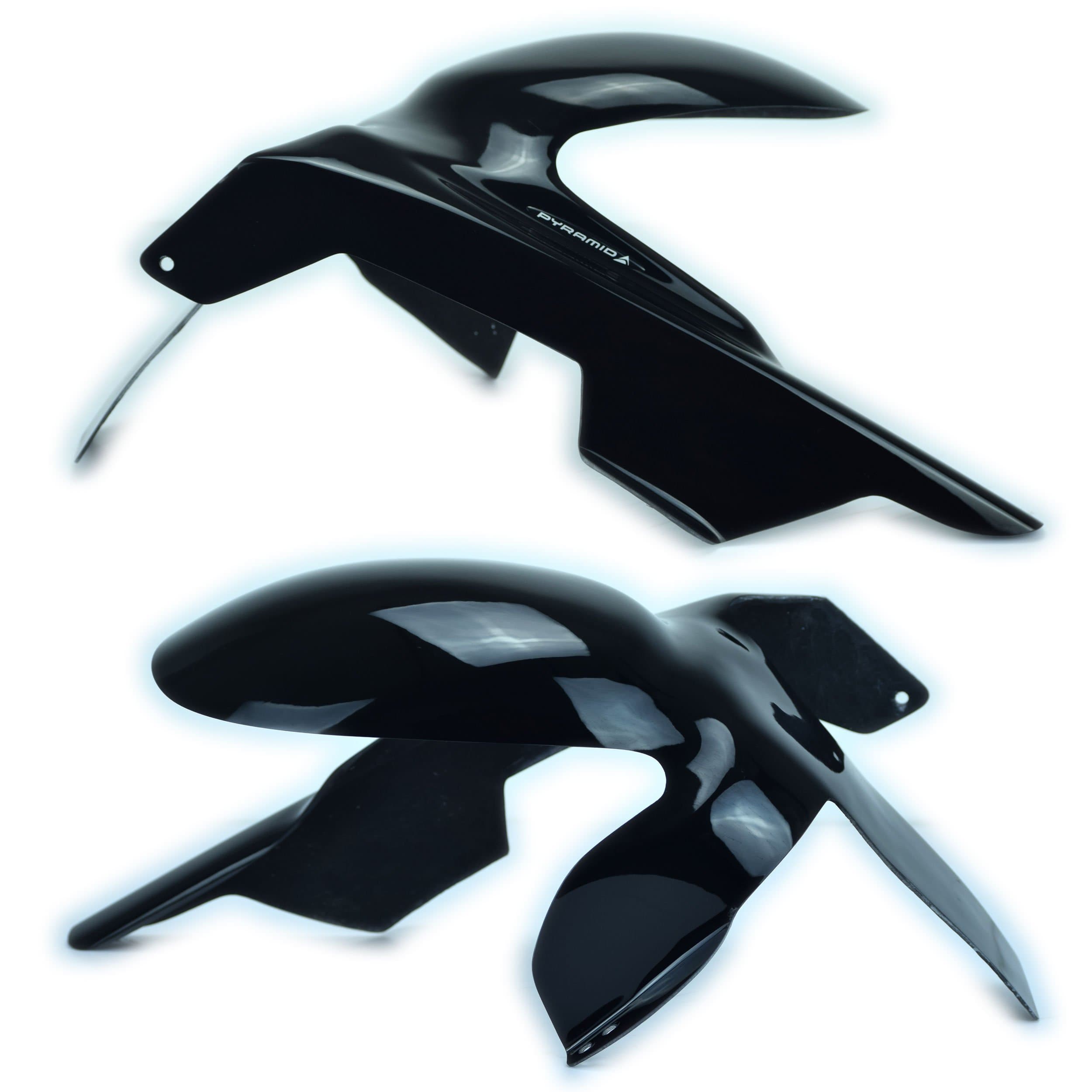 Pyramid Hugger | Gloss Black | Kawasaki ZZR 1100 1990>2001-Huggers-Pyramid Motorcycle Accessories