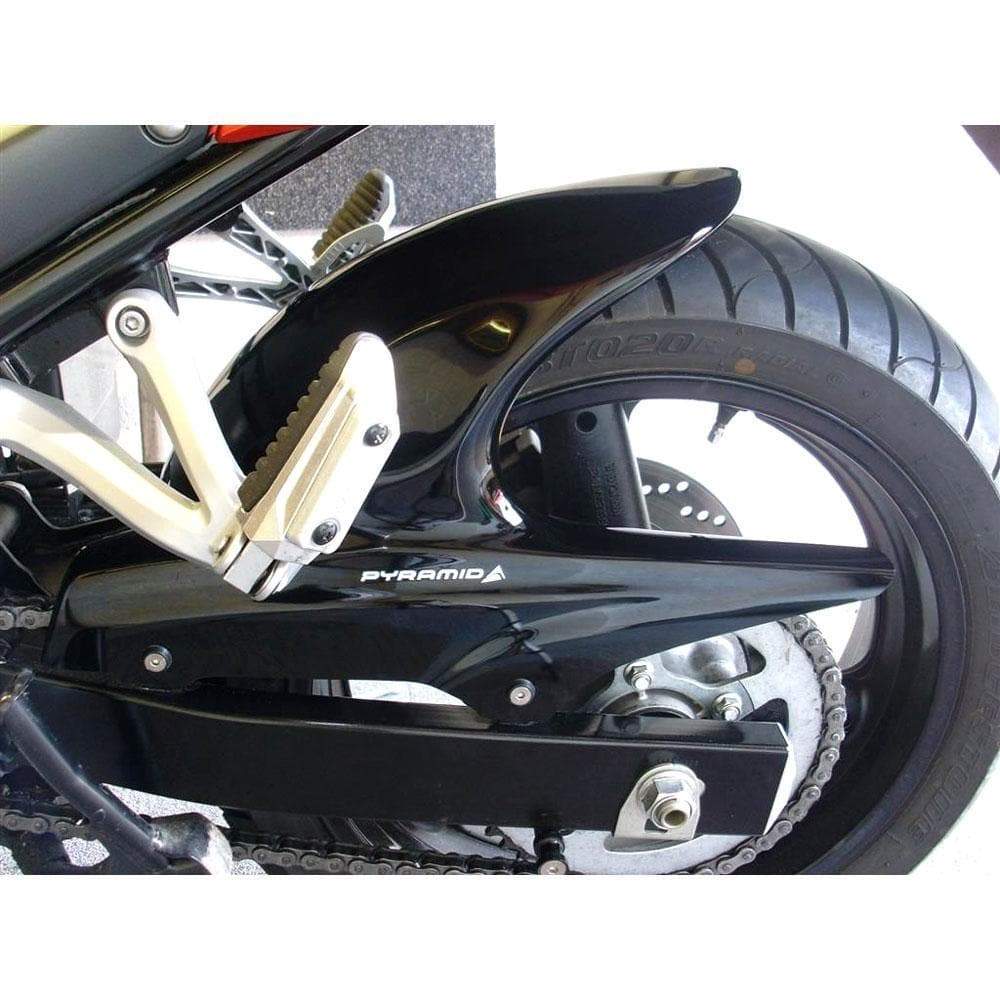 Pyramid Hugger | Gloss Black | Suzuki GSF 650 S Bandit 2007>2014-070310B-Huggers-Pyramid Motorcycle Accessories
