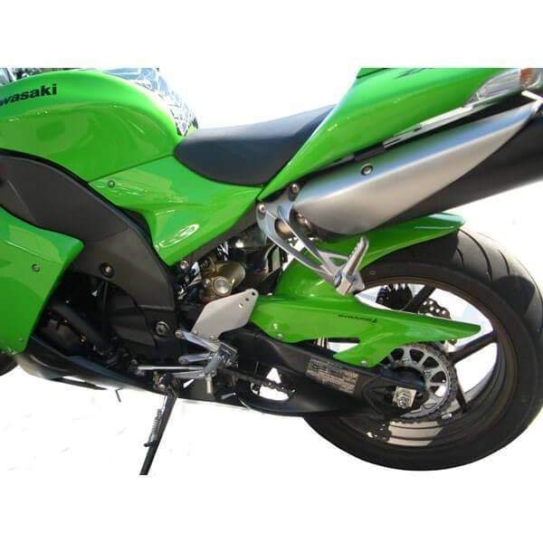 Pyramid Hugger | Gloss Green | Kawasaki ZX10-R 2006>2007-07371D-Huggers-Pyramid Motorcycle Accessories