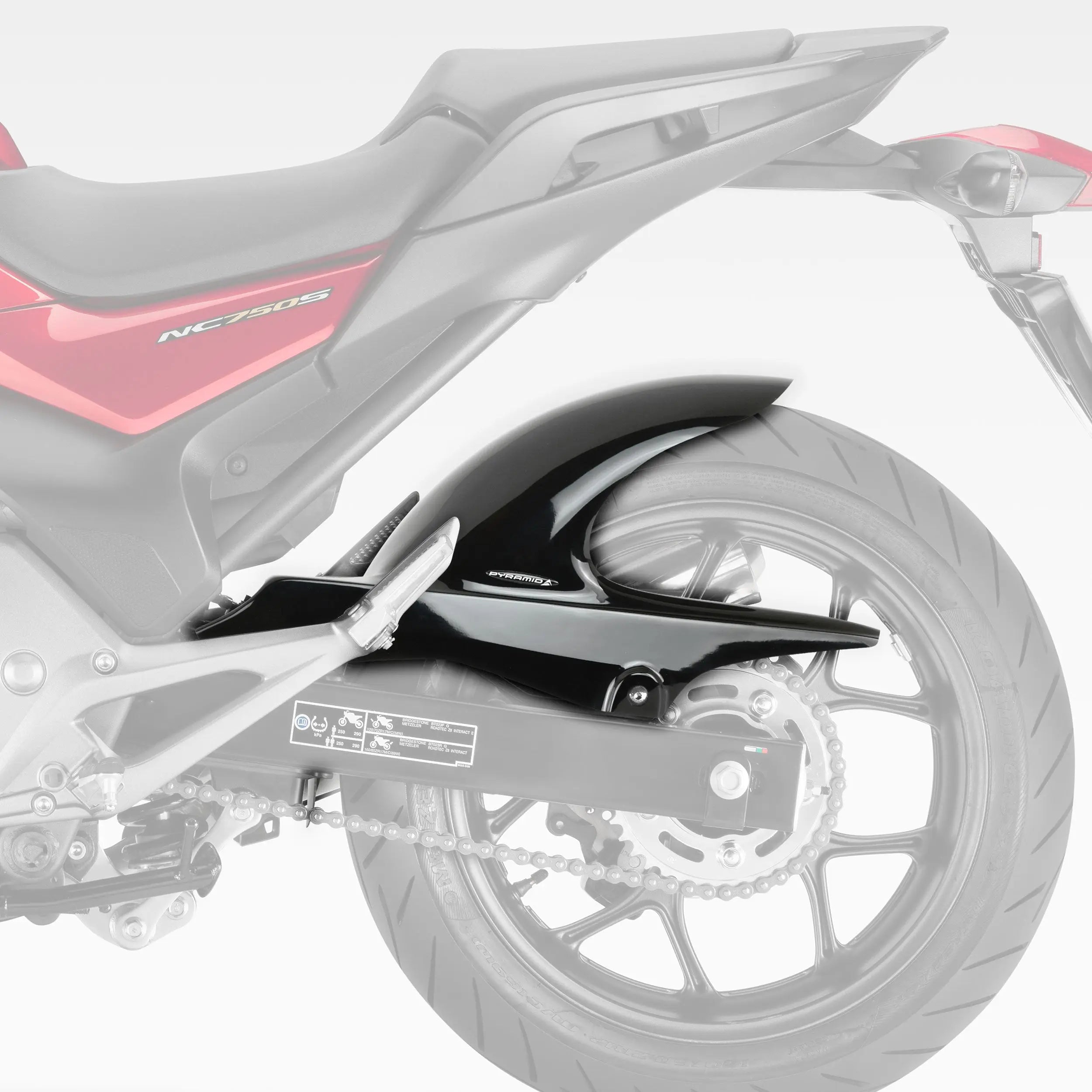Pyramid Hugger | Gloss White | Honda NC 700 X 2012>Current -  Shop name