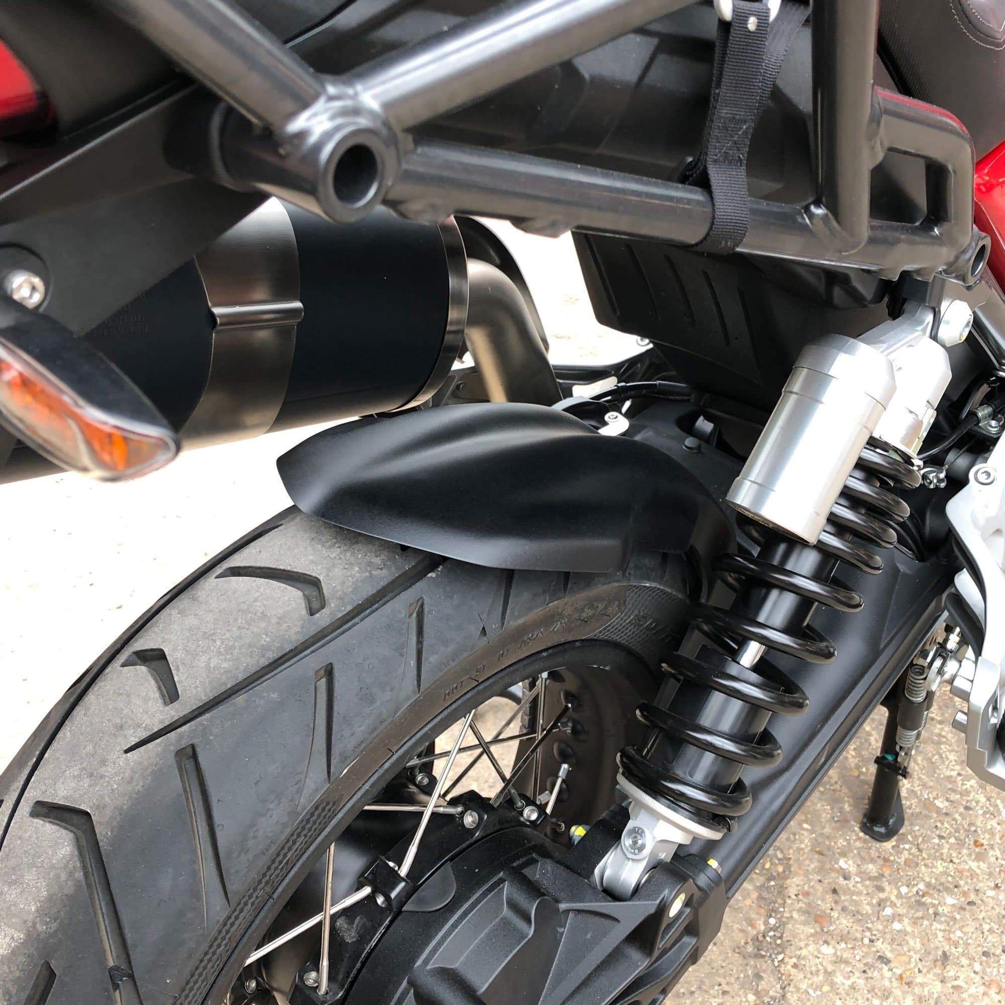 Pyramid Hugger | Matte Black | Moto Guzzi V85 TT 2019>Current-078085M-Huggers-Pyramid Motorcycle Accessories