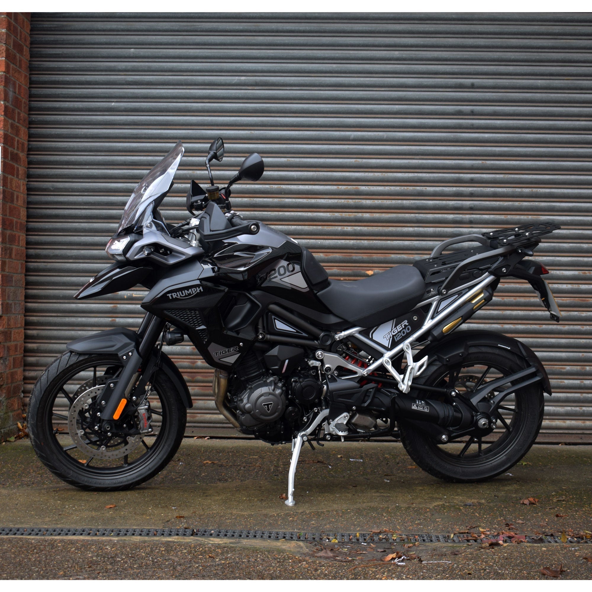 Pyramid Hugger | Matte Black | Triumph Tiger 1200 Rally Explorer 2022>Current-Huggers-Pyramid Motorcycle Accessories