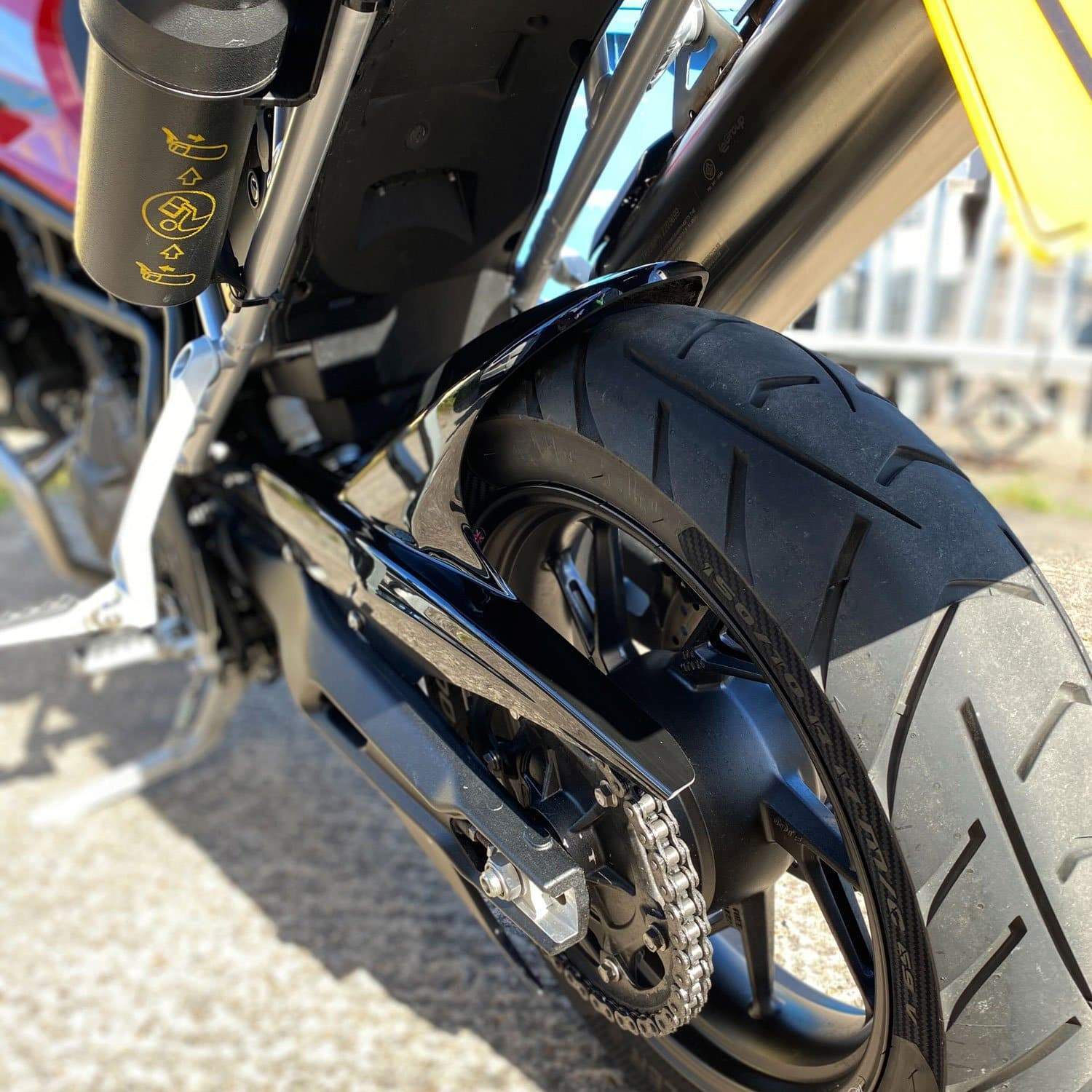 Pyramid Hugger | Matte Black | Triumph Tiger 900 Rally 2020>Current-076900M-Huggers-Pyramid Motorcycle Accessories