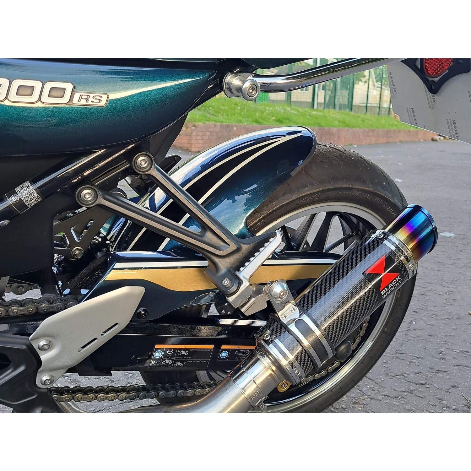 Pyramid Hugger | Metallic Dark Green Scheme | Kawasaki Z 900 RS 2019>Current-073880N-Huggers-Pyramid Motorcycle Accessories