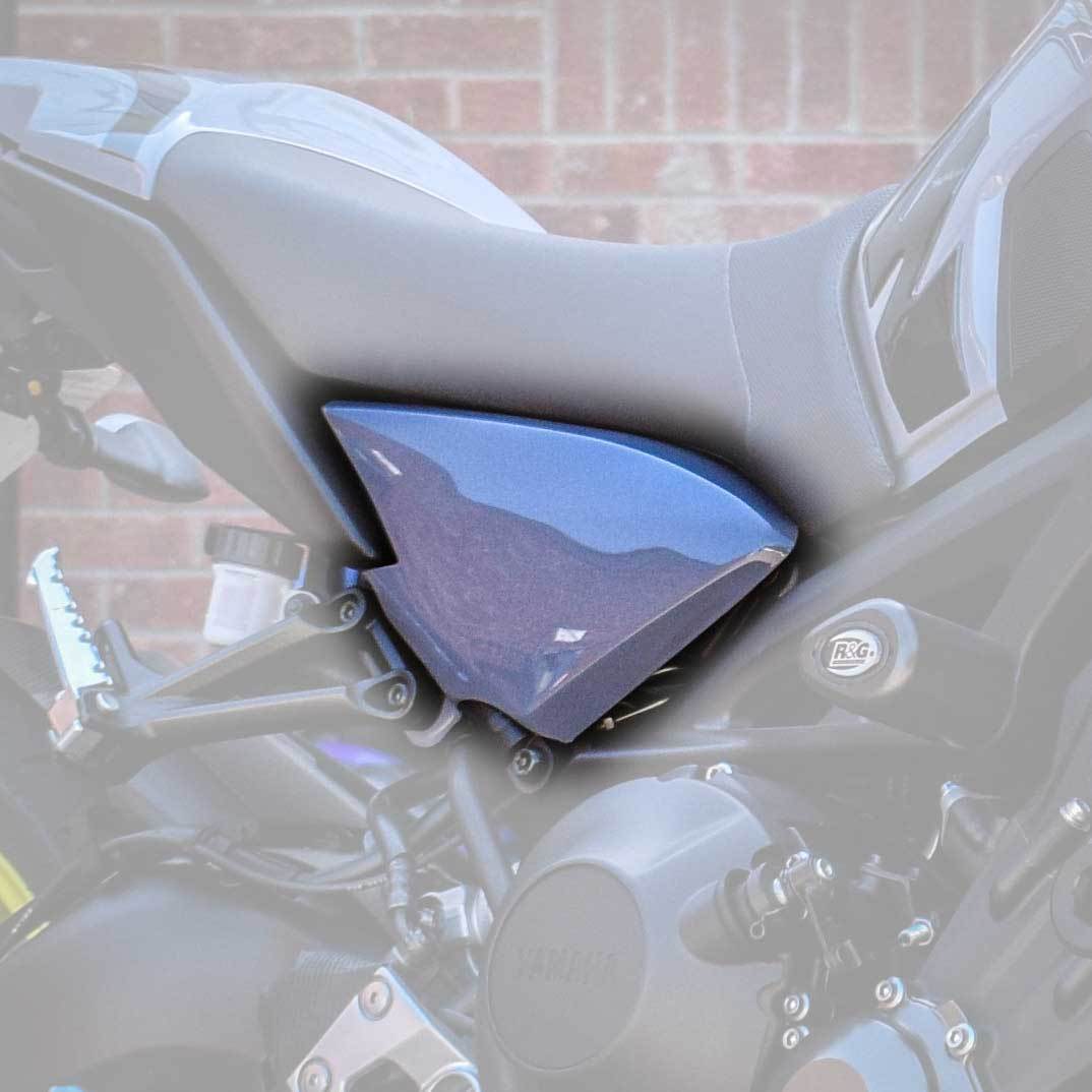Pyramid Infill Panels | Gloss Grey (Nimbus Grey) | Yamaha MT-09 2017>2018-22140E-Infill Panels-Pyramid Motorcycle Accessories