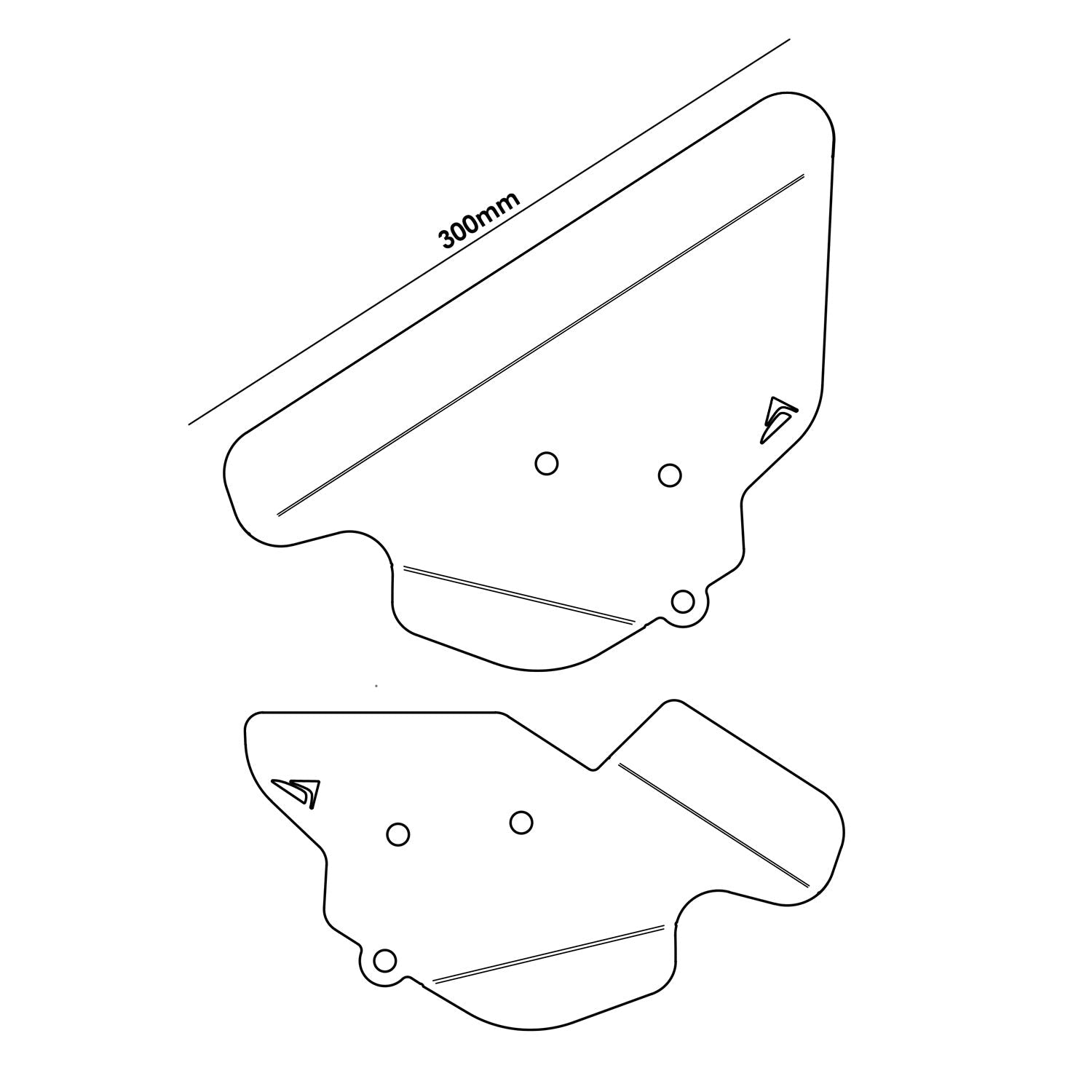 Pyramid Infill Panels | Matte Black | Yamaha Tracer 9 2021>2024-Infill Panels-Pyramid Motorcycle Accessories