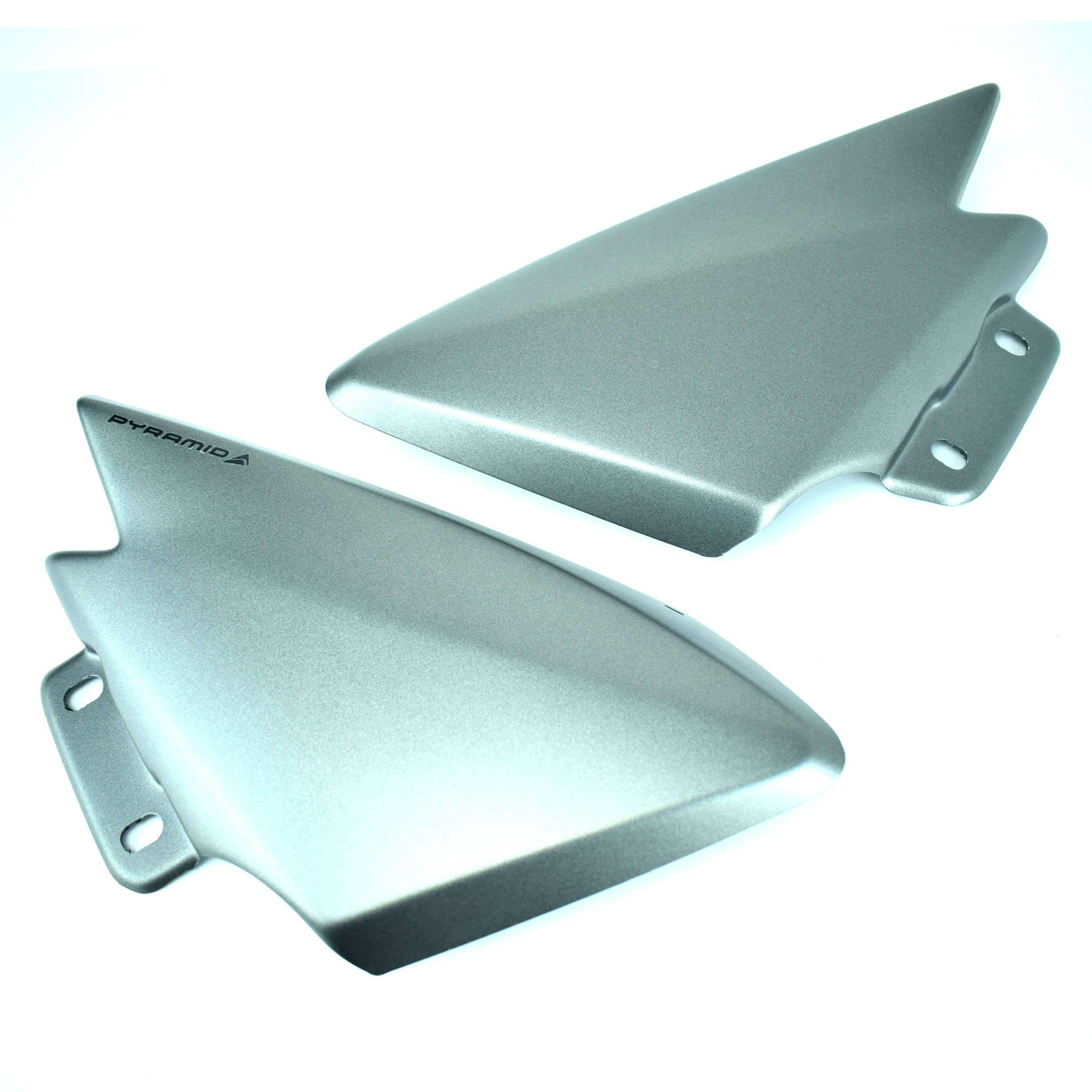 Pyramid Infill Panels | Matte Grey | Yamaha MT-09 2013>2016-Infill Panels-Pyramid Motorcycle Accessories