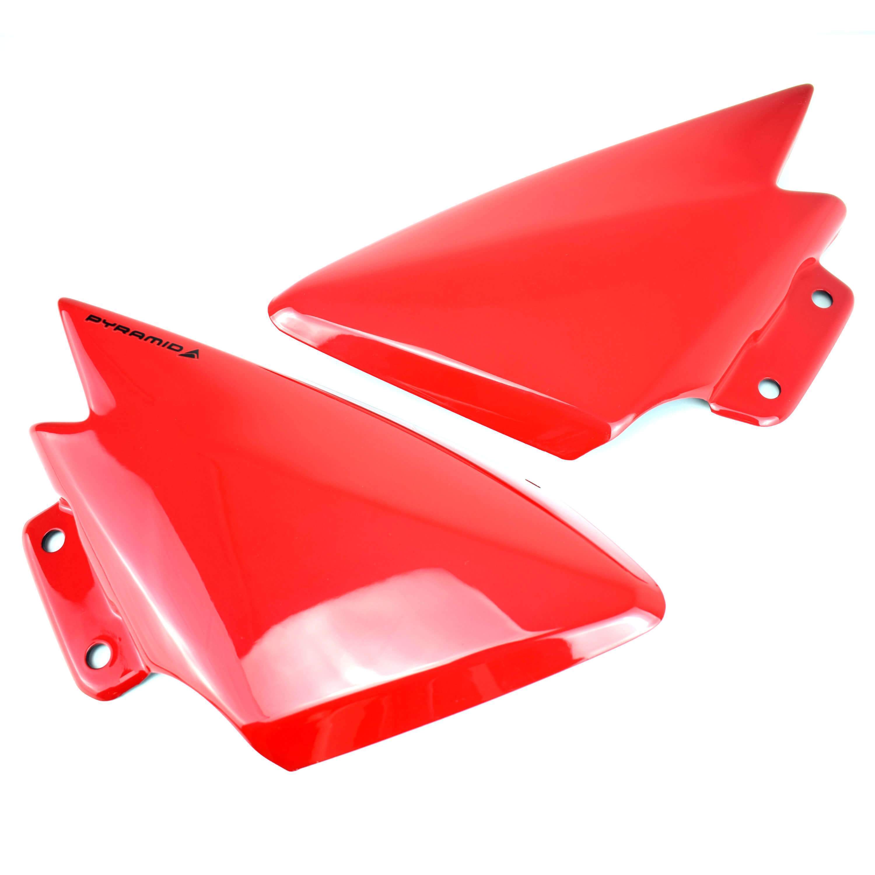 Pyramid Infill Panels | Metallic Red (Rapid Red) | Yamaha MT-09 2013>2016-Infill Panels-Pyramid Motorcycle Accessories
