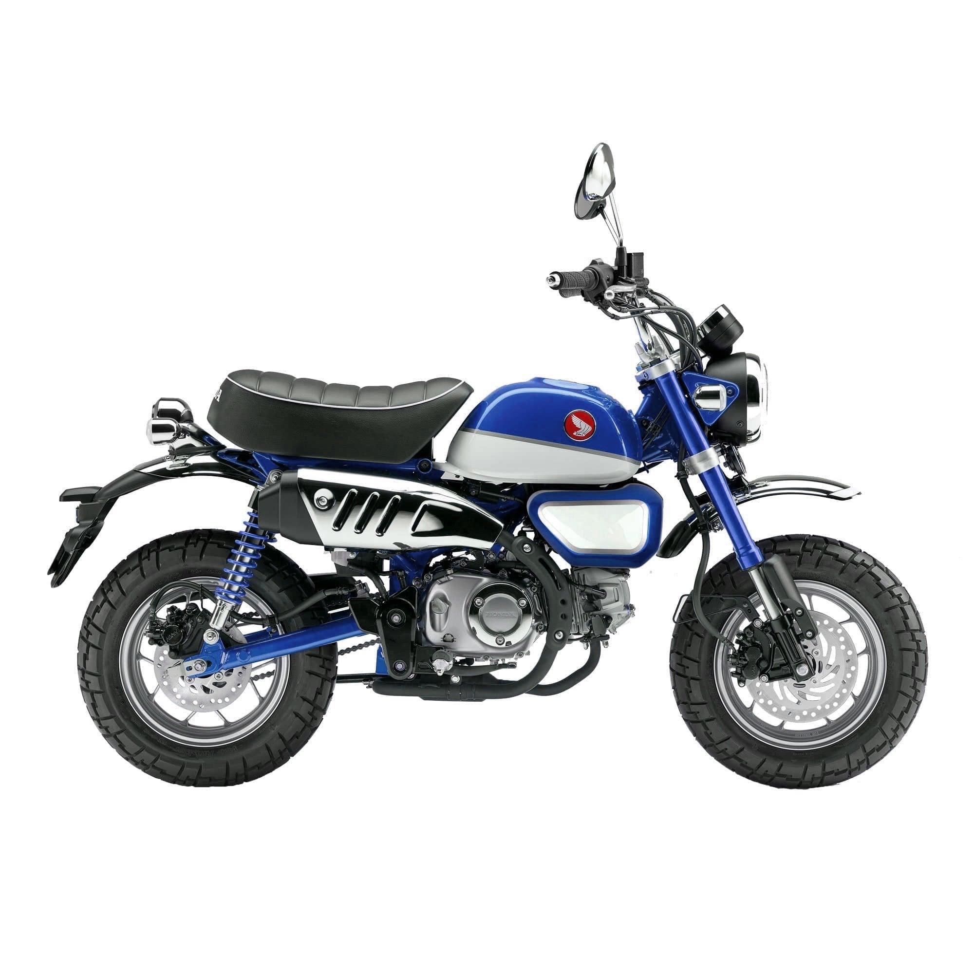 Pyramid Infill Panels | Pearl Glittering Blue/Ross White | Honda Monkey 125 2018>Current -  Shop name