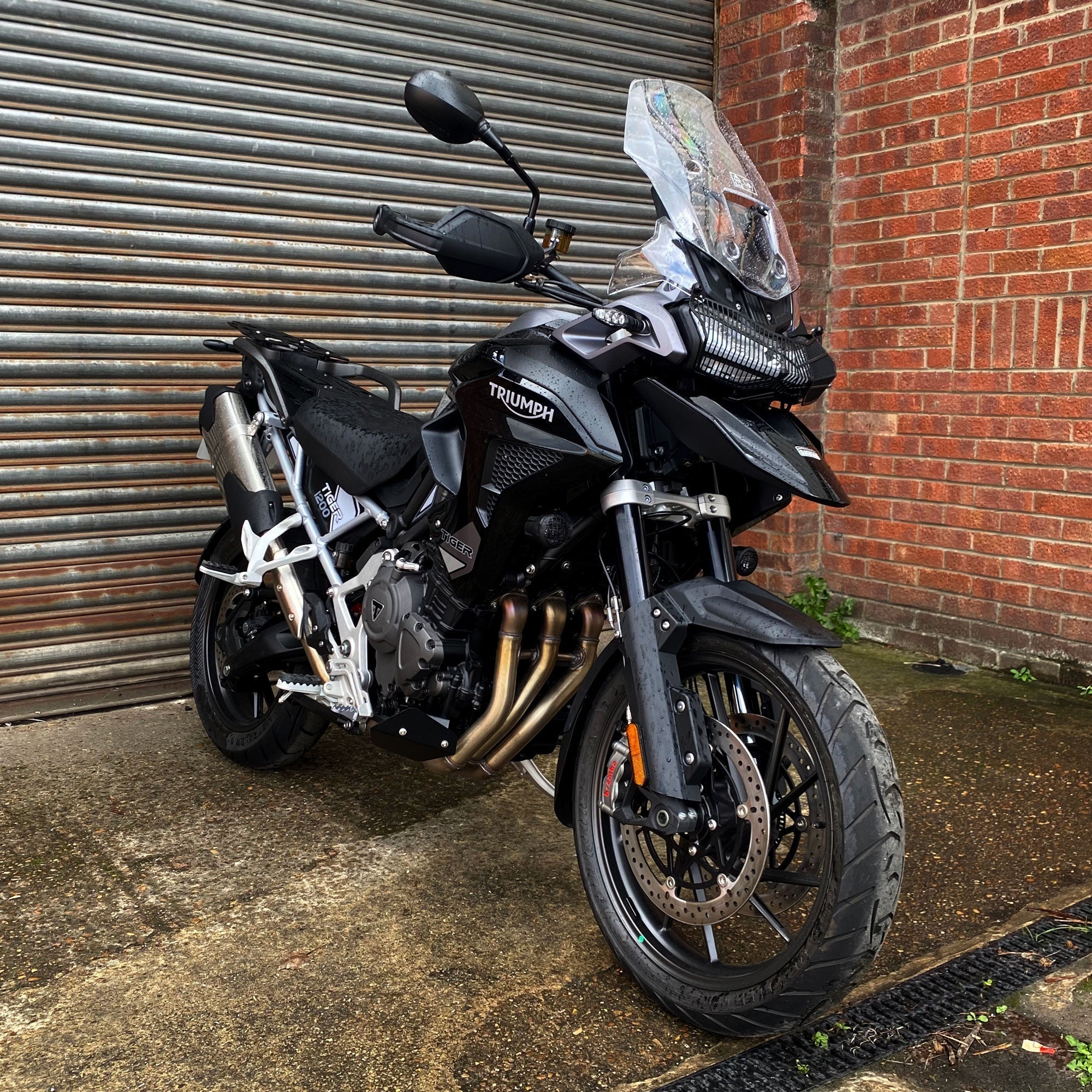 Pyramid Lower Deflectors | Matte Black | Triumph Tiger 1200 Rally Pro 2022>Current -  Shop name
