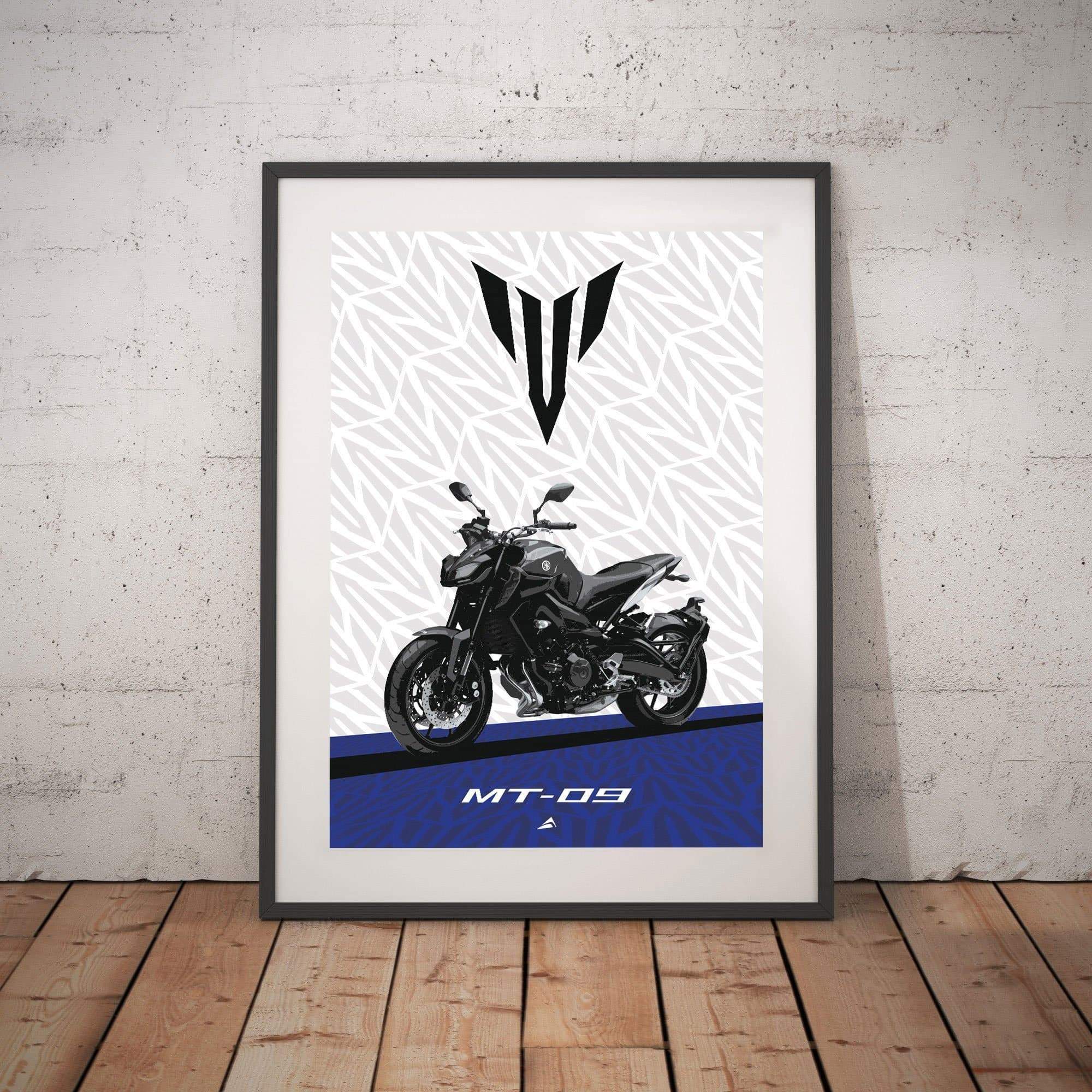 Pyramid MT-09 Poster | Yamaha MT-09 2017>2020-MP201-Merchandise-Pyramid Motorcycle Accessories