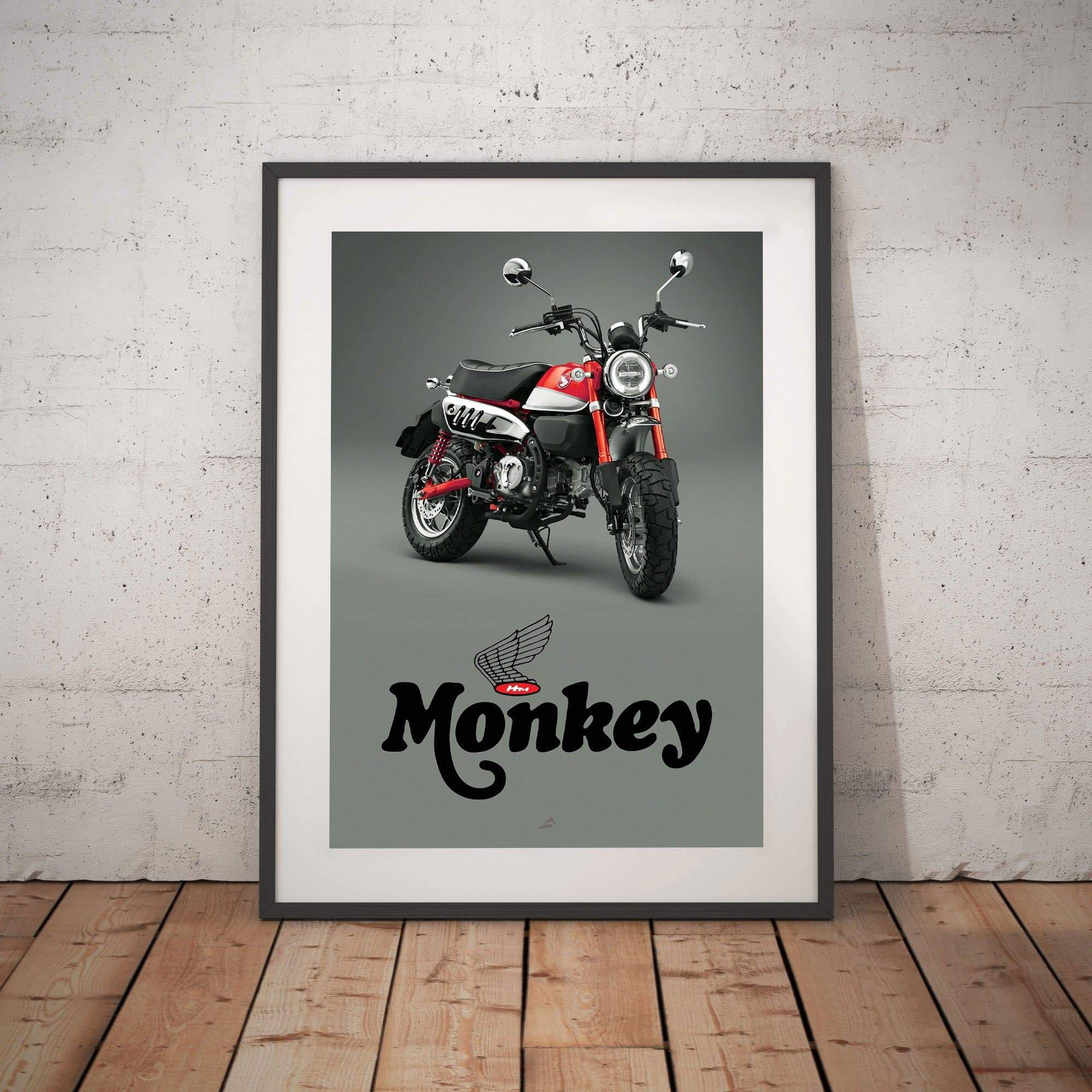 Pyramid Monkey 125 Pearl Nebula Red Poster | Honda Monkey 125 2018>Current-MP100R-Merchandise-Pyramid Motorcycle Accessories