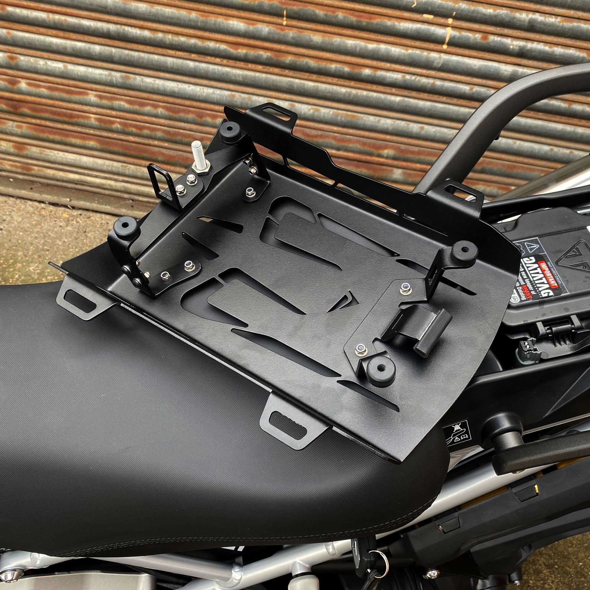 Pyramid Pillion Luggage Rack | Matte Black | Triumph Tiger 1200 GT Pro 2022>Current-36060M-Storage-Pyramid Motorcycle Accessories