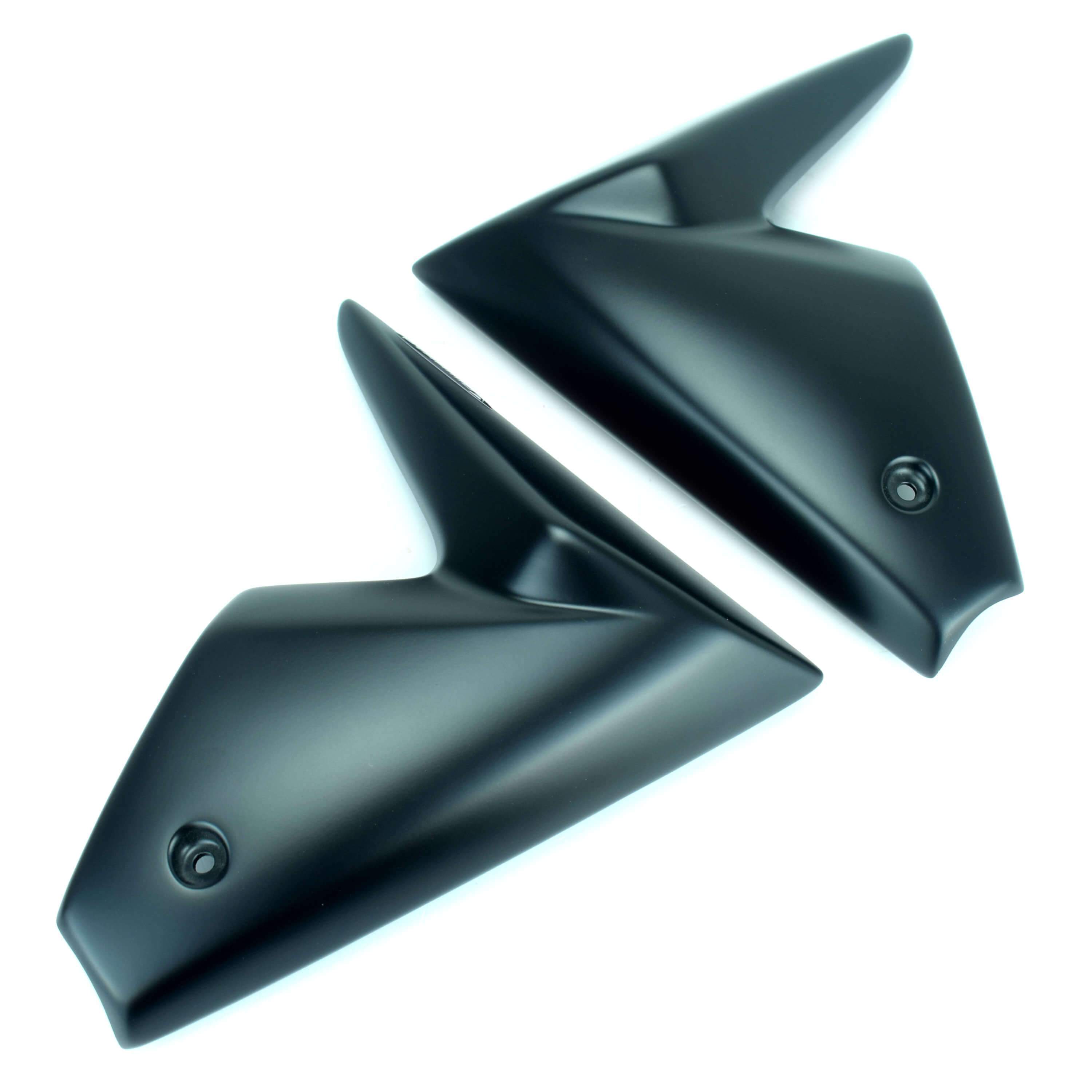 Pyramid Radiator Cheeks | Matte Black | Yamaha MT-09 2013>2016-Radiator Cheeks-Pyramid Motorcycle Accessories