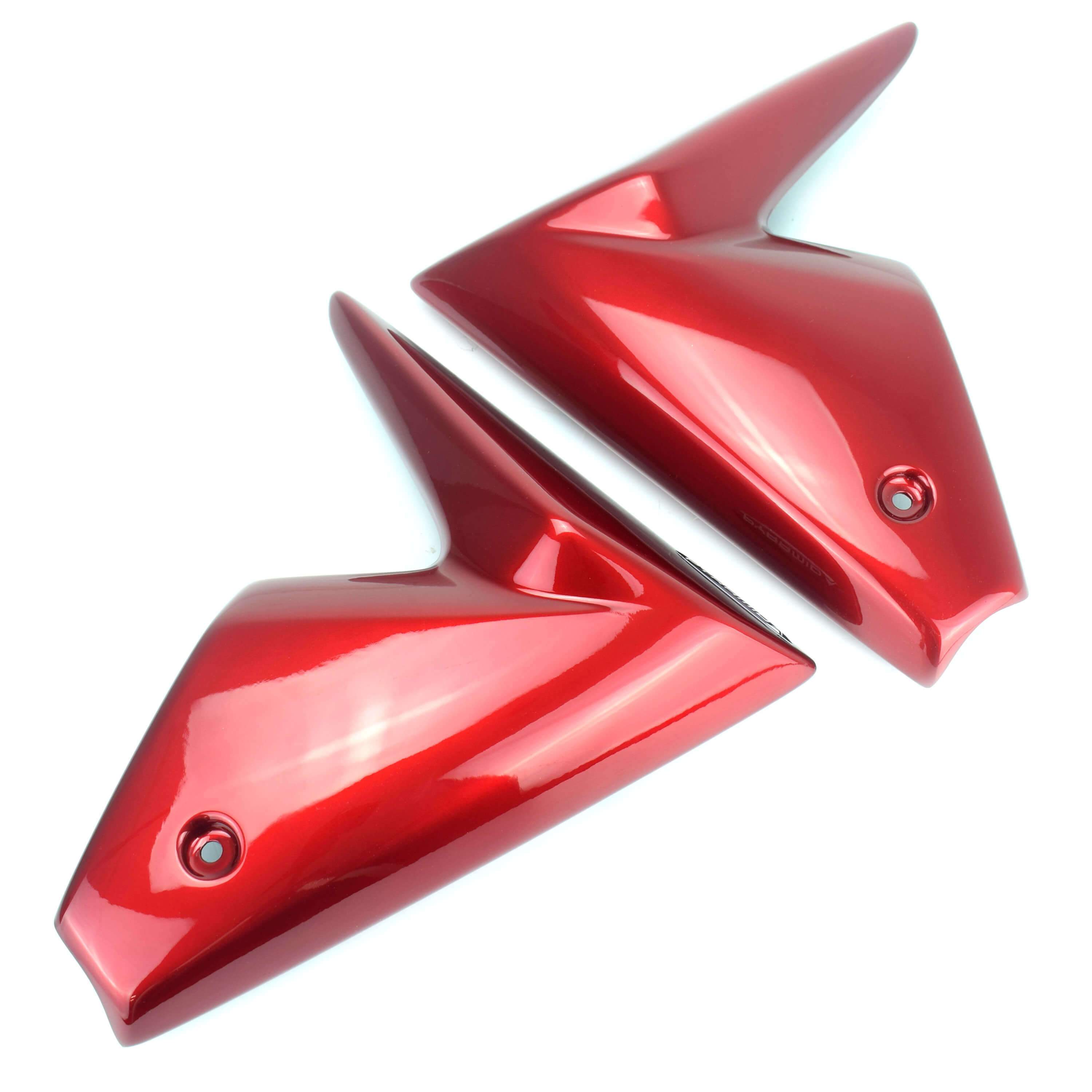 Pyramid Radiator Cheeks | Metallic Red (Lava Red) | Yamaha MT-09 2013>2016-Radiator Cheeks-Pyramid Motorcycle Accessories