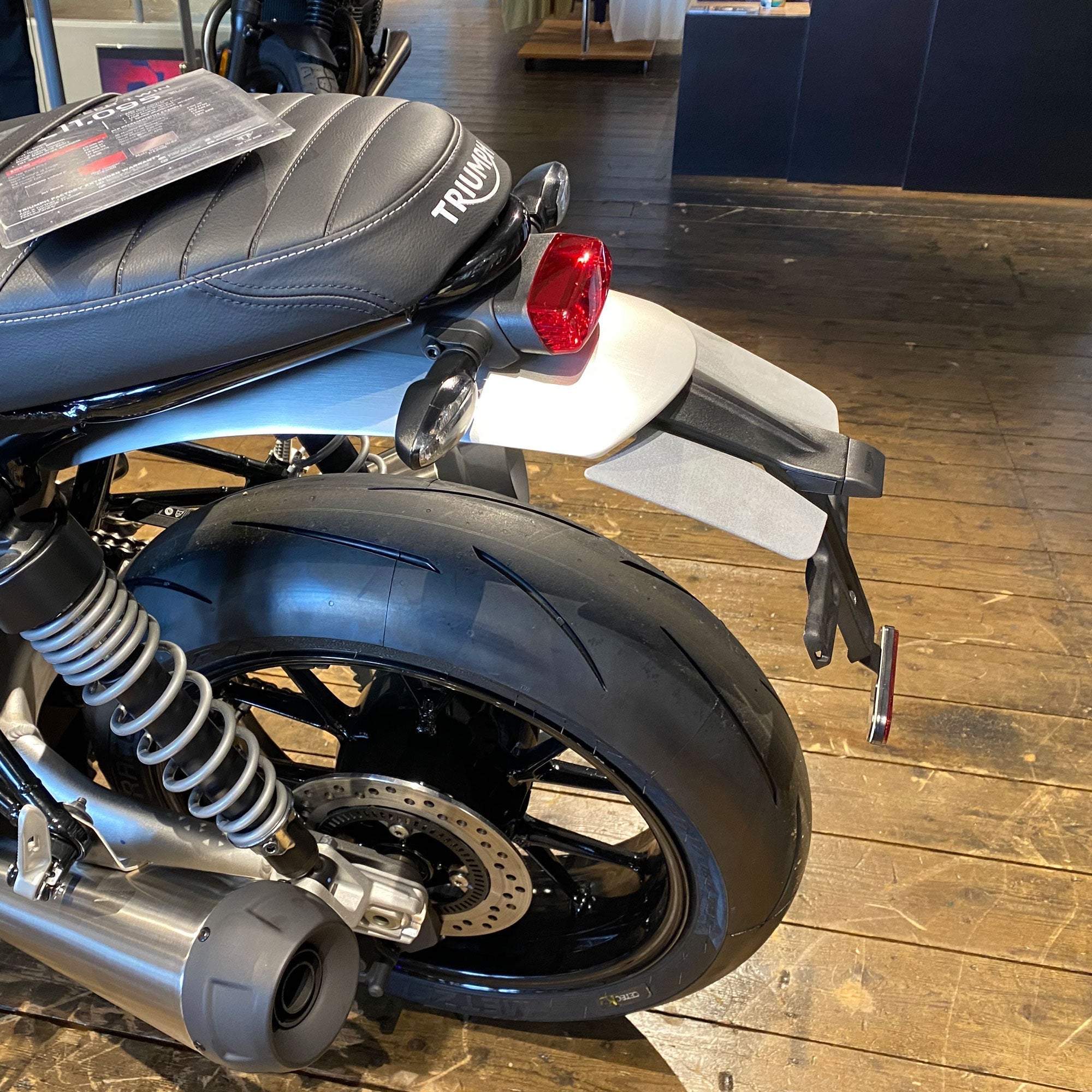 Pyramid Rear Splash Protector | Matte Black | Triumph Speed Twin 1200 2019>2021 -   Pyramid Motorcycle Accessories