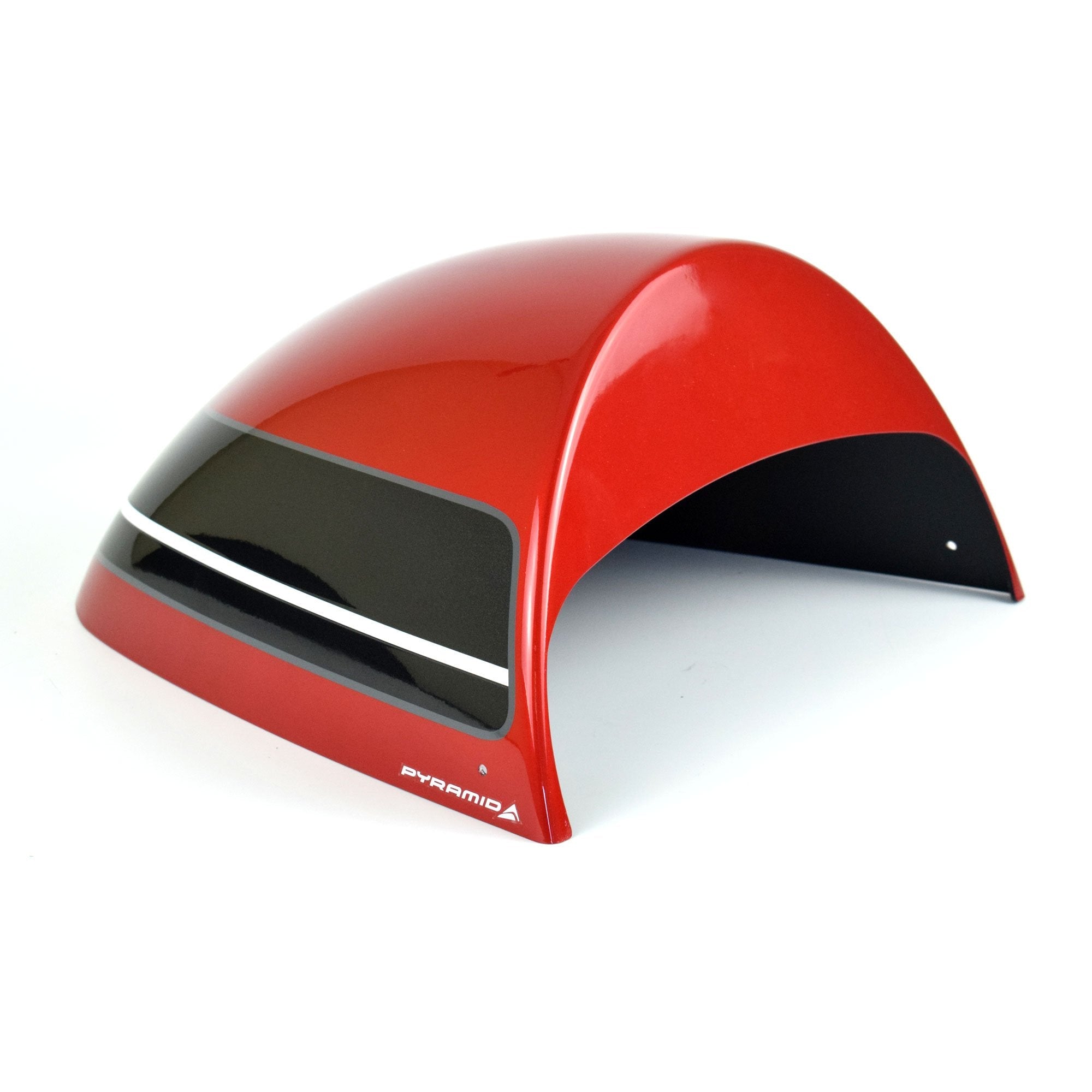 Pyramid Seat Cowl | Korosi Red & Storm Grey | Triumph Speed Twin 1200 2019>Current-16120R-Seat Cowls-Pyramid Motorcycle Accessories