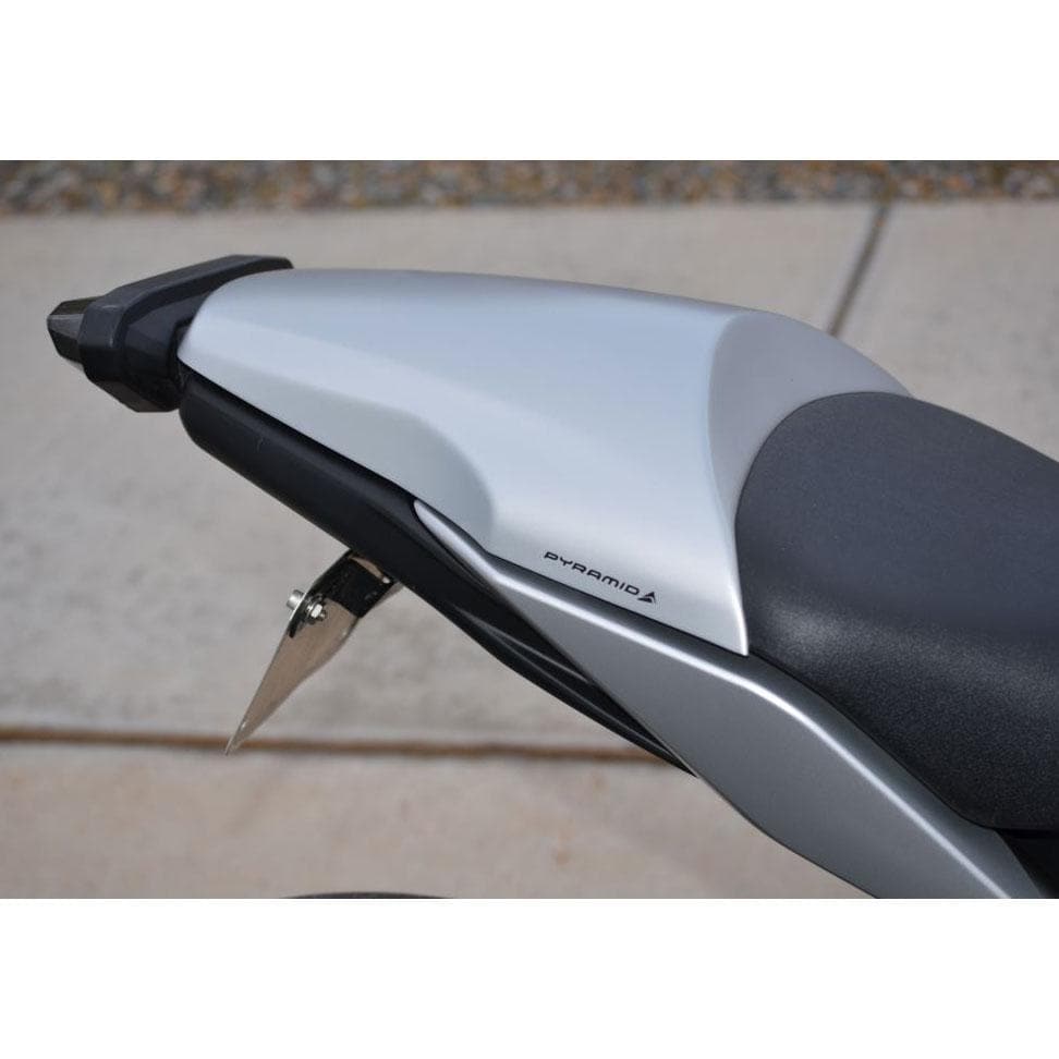 Pyramid Seat Cowl | Matte Silver | Yamaha MT-09 2013>2016-12411H-Seat Cowls-Pyramid Motorcycle Accessories