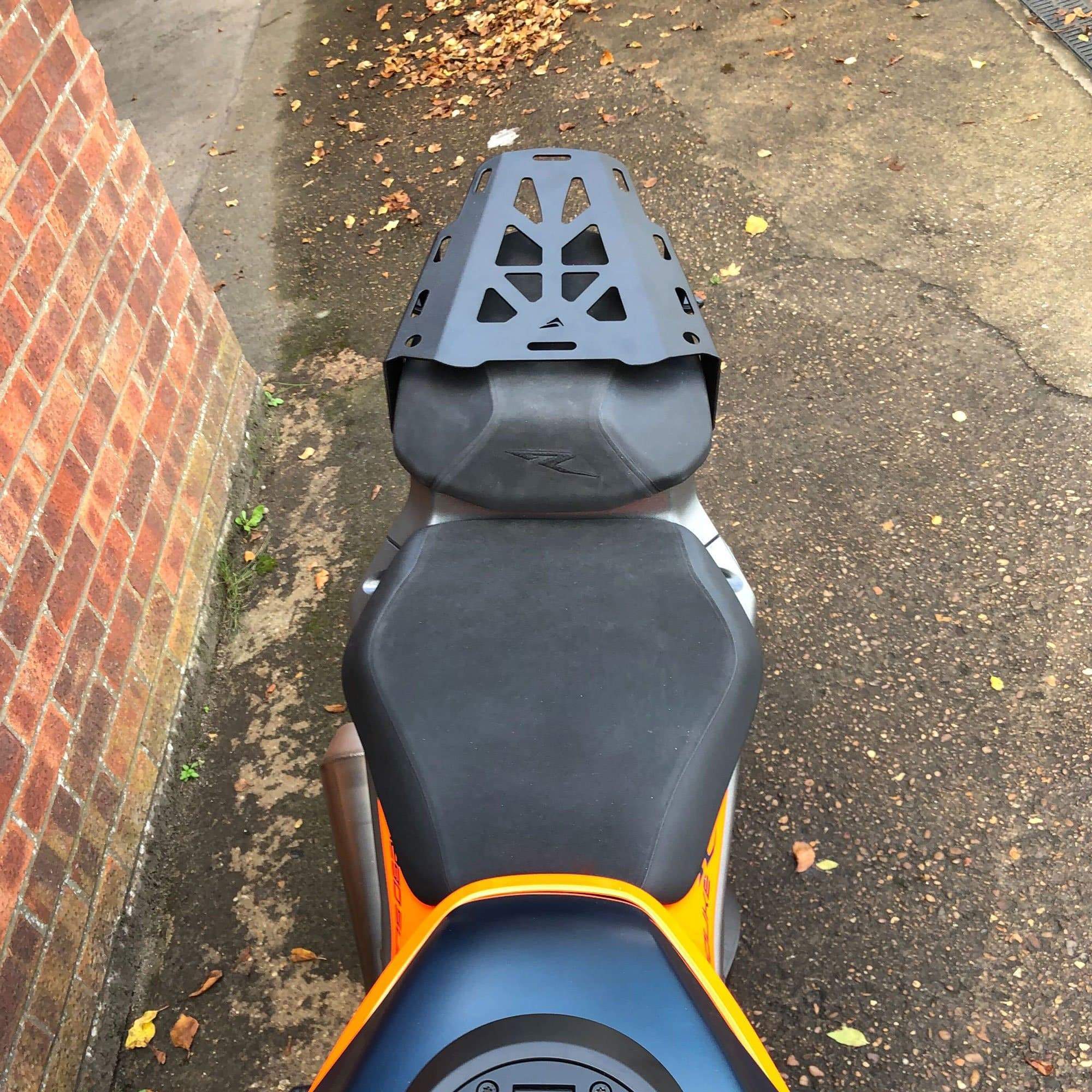 Pyramid Seat Rack | Matte Black | KTM 1290 Super Duke R 2020>Current-Storage-Pyramid Motorcycle Accessories