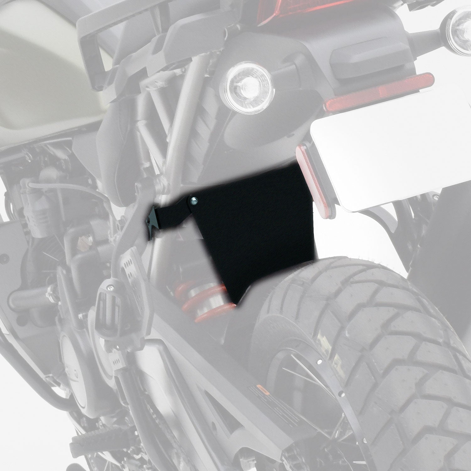 Pyramid Shock Shield | Black | Harley Davidson Pan America 1250 2021>Current-818500-Shock Shields-Pyramid Motorcycle Accessories