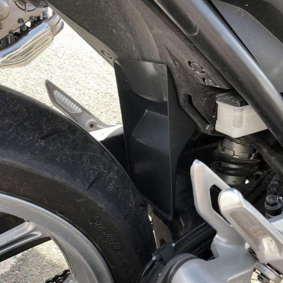 Pyramid Shock Shield | Matte Black | Honda NC 750 S 2016>2020 -  Shop name