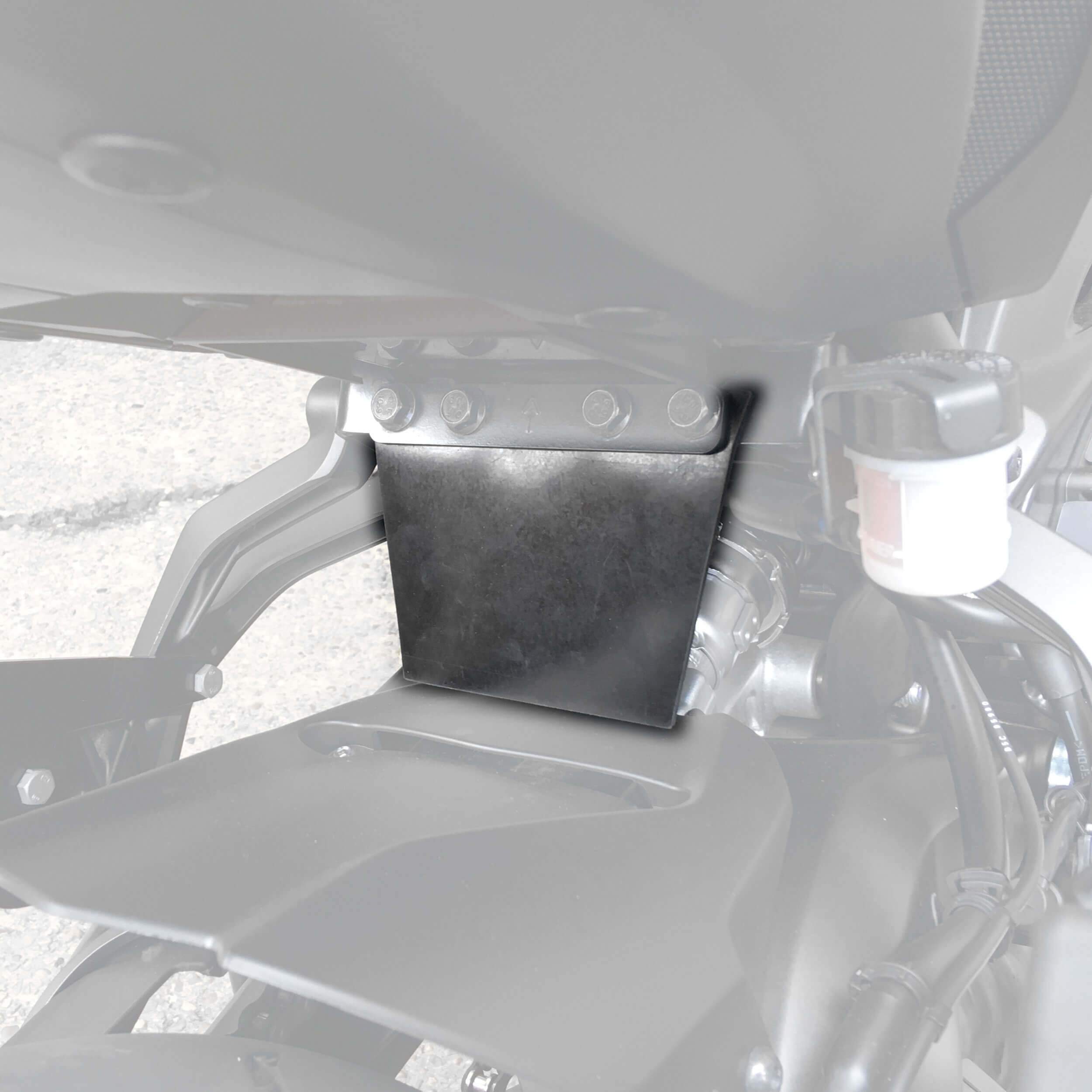 Pyramid Shock Shield (with panniers) | Black | Yamaha Tracer 900 2018>2020-Shock Shields-Pyramid Motorcycle Accessories