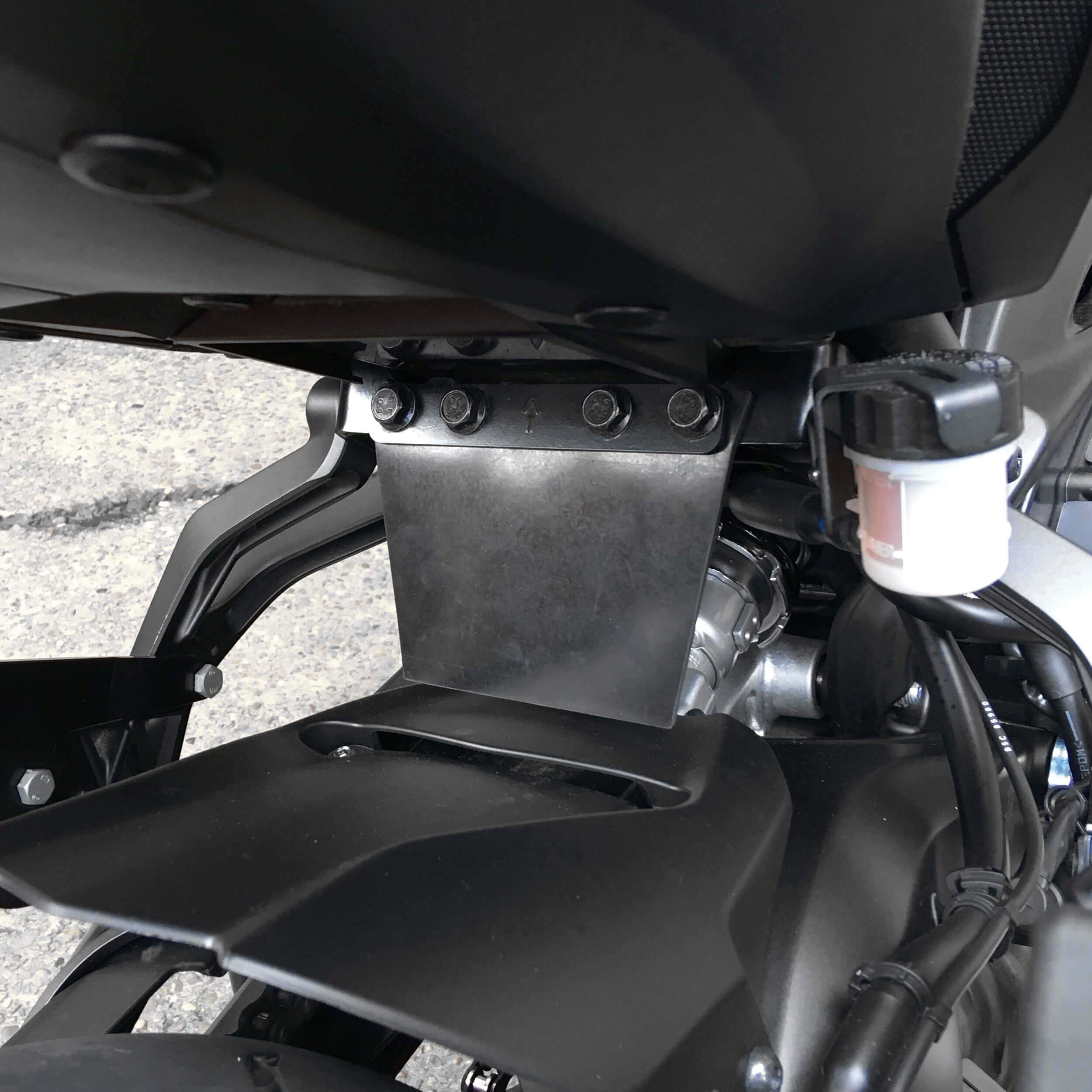 Pyramid Shock Shield (with panniers) | Black | Yamaha Tracer 900 GT 2018>2020-812000-Shock Shields-Pyramid Motorcycle Accessories
